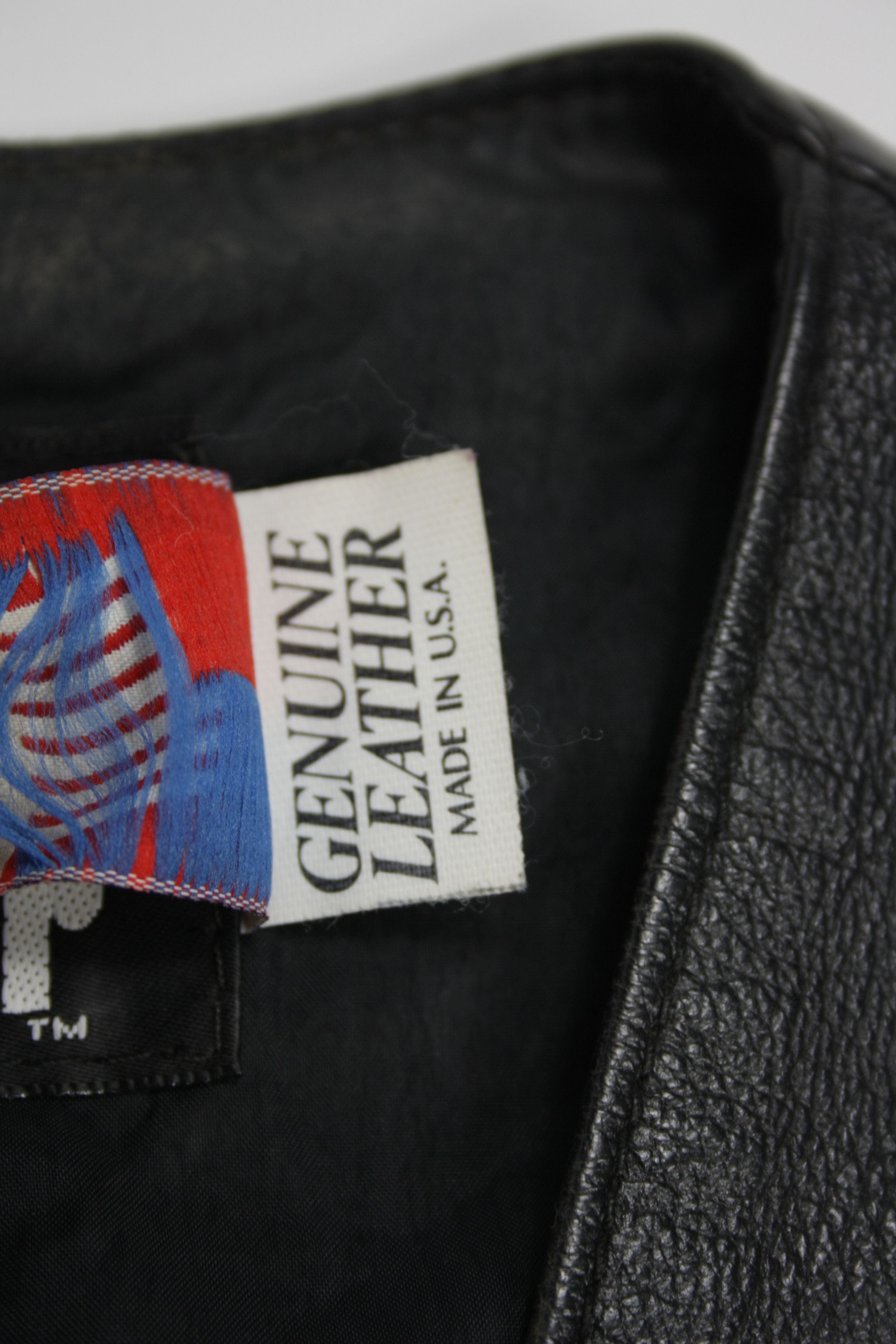 Genuine Leather × Vintage Daytona 1994 Vintage Hand Painted Leather Cropped Vest Size XL / US 12-14 / IT 48-50 - 10 Thumbnail