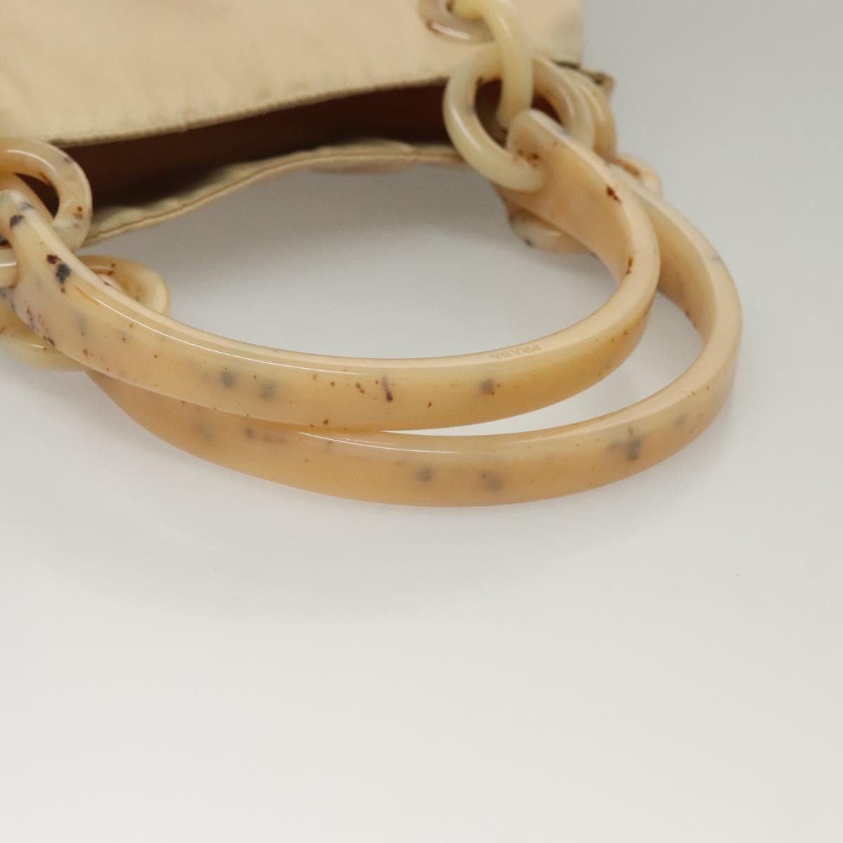 Prada PRADA Hand Bag Nylon Beige Silver Size ONE SIZE - 8 Thumbnail