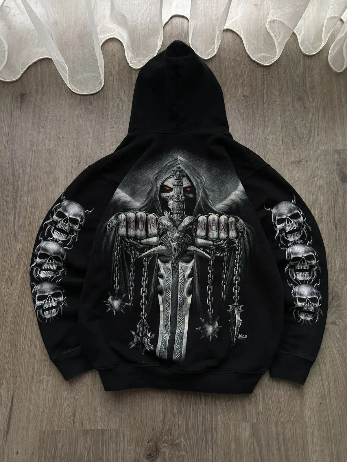 Christian Audigier × Ed Hardy × Vintage Vintage Ed Hardy Christian Audigier Style Hoodie Size US M / EU 48-50 / 2 - 7 Thumbnail