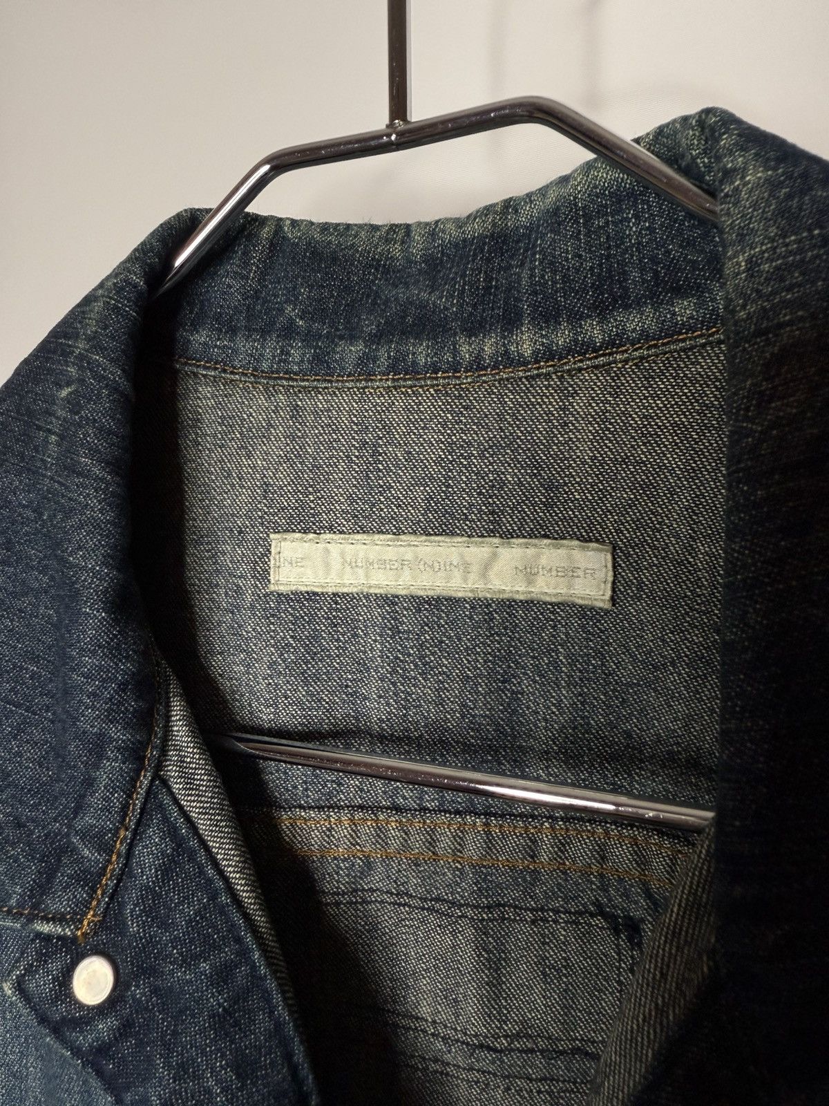 Number (N)ine Number Nine SS02 Modern Age Poem Denim Jacket Size US L / EU 52-54 / 3 - 5 Thumbnail