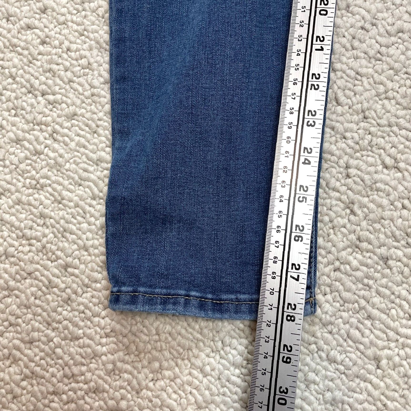 Faded Glory Faded Glory Jeans Womens 16 Blue Denim Dark Wash Straight High Rise 36x28 Size 38" / US 16 / IT 52 - 3 Thumbnail