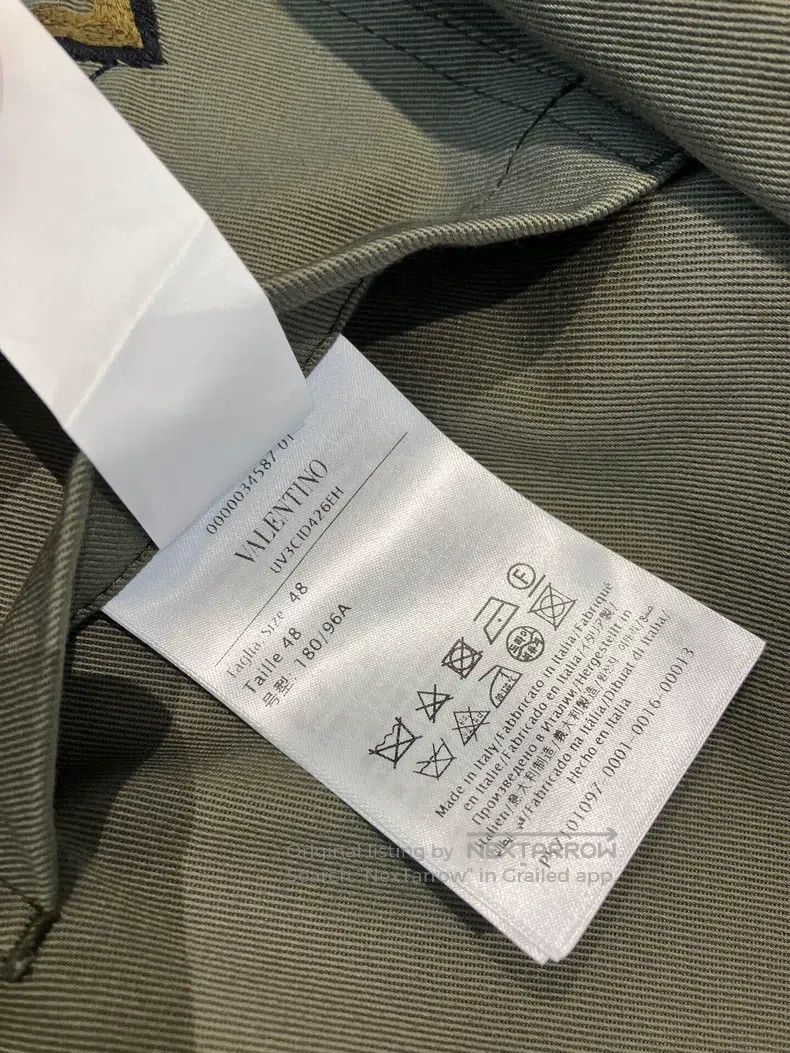 Valentino Valentino Army green floral ape beaded embroidered jacket Size M / US 6-8 / IT 42-44 - 6 Thumbnail