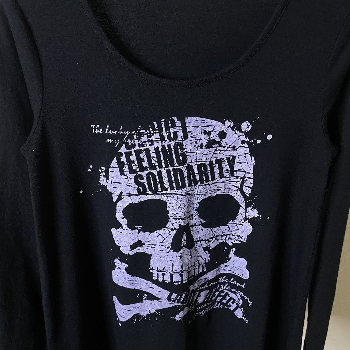 If Six Was Nine Relache Skulls Seditionaries Poem Cyber Gothic Punk Tee Size S / US 4 / IT 40 - 2 Thumbnail