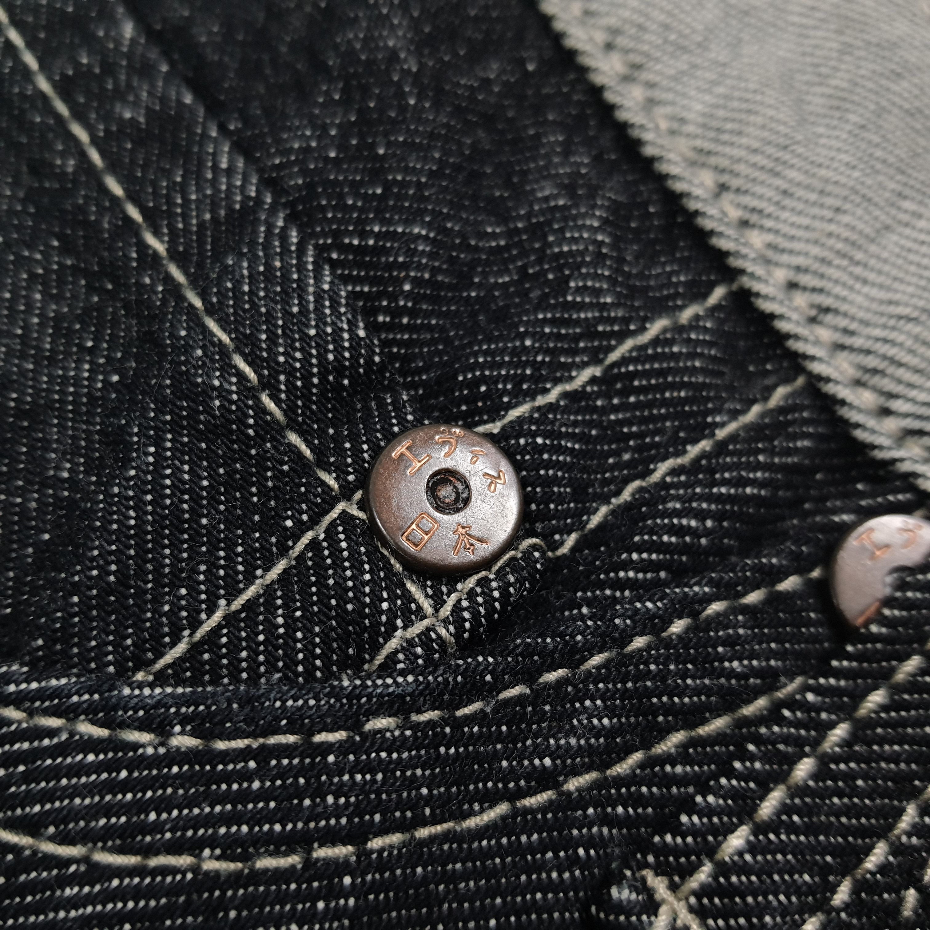 Evisu Vintage Evisu Paris Selvedge Reversible Custom Daicock Jeans Size US 35 - 3 Thumbnail