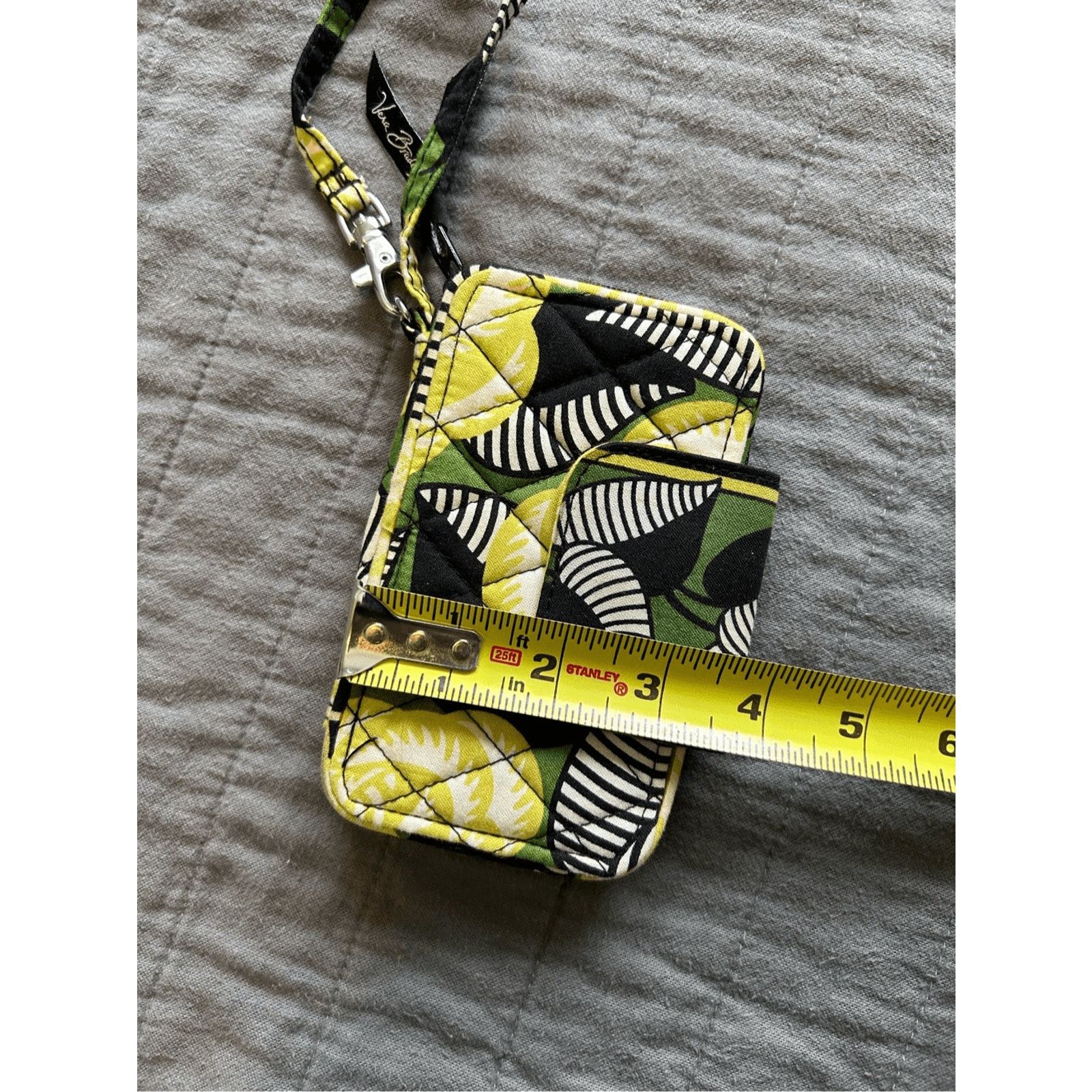 Vera Bradley VERA BRADLEY La Neon Rose Euro Wallet / Wristlet Black Size ONE SIZE - 3 Thumbnail