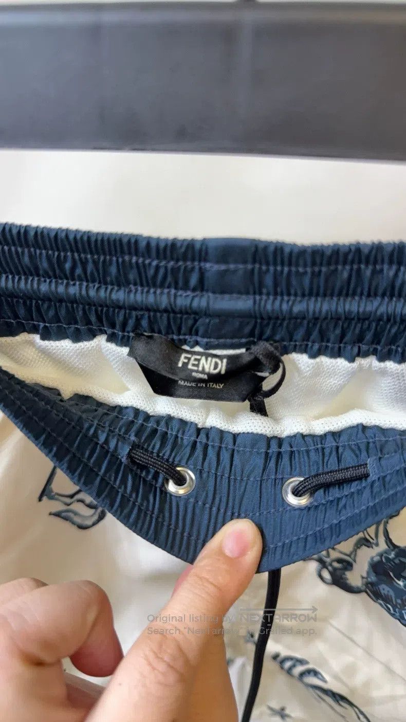 Fendi Fendi Zodiac Print Tie-dyed Straight Leg Beach Pants Size US 32 / EU 48 - 3 Thumbnail