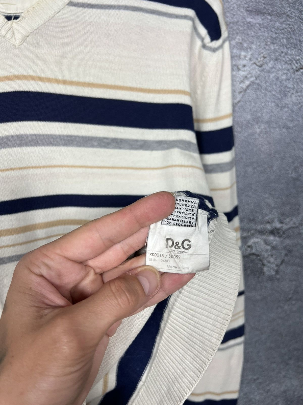 Dolce & Gabbana Vintage Dolce Gabbana V Check Jumper Sweater Size US M / EU 48-50 / 2 - 11 Thumbnail