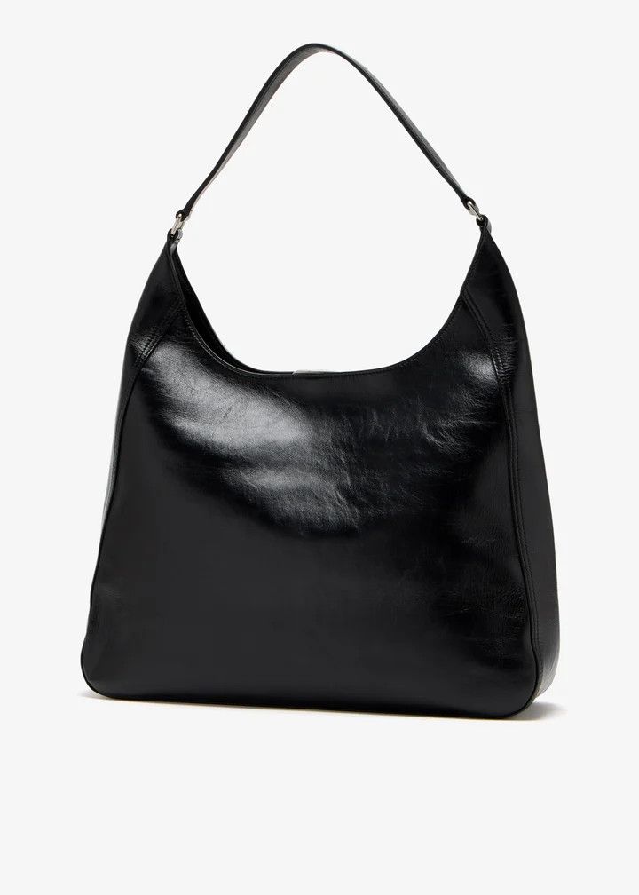 Balenciaga o1s1rm1225 Size: OS / BB Soft Medium Hobo Bag in Black Size ONE SIZE - 3 Thumbnail