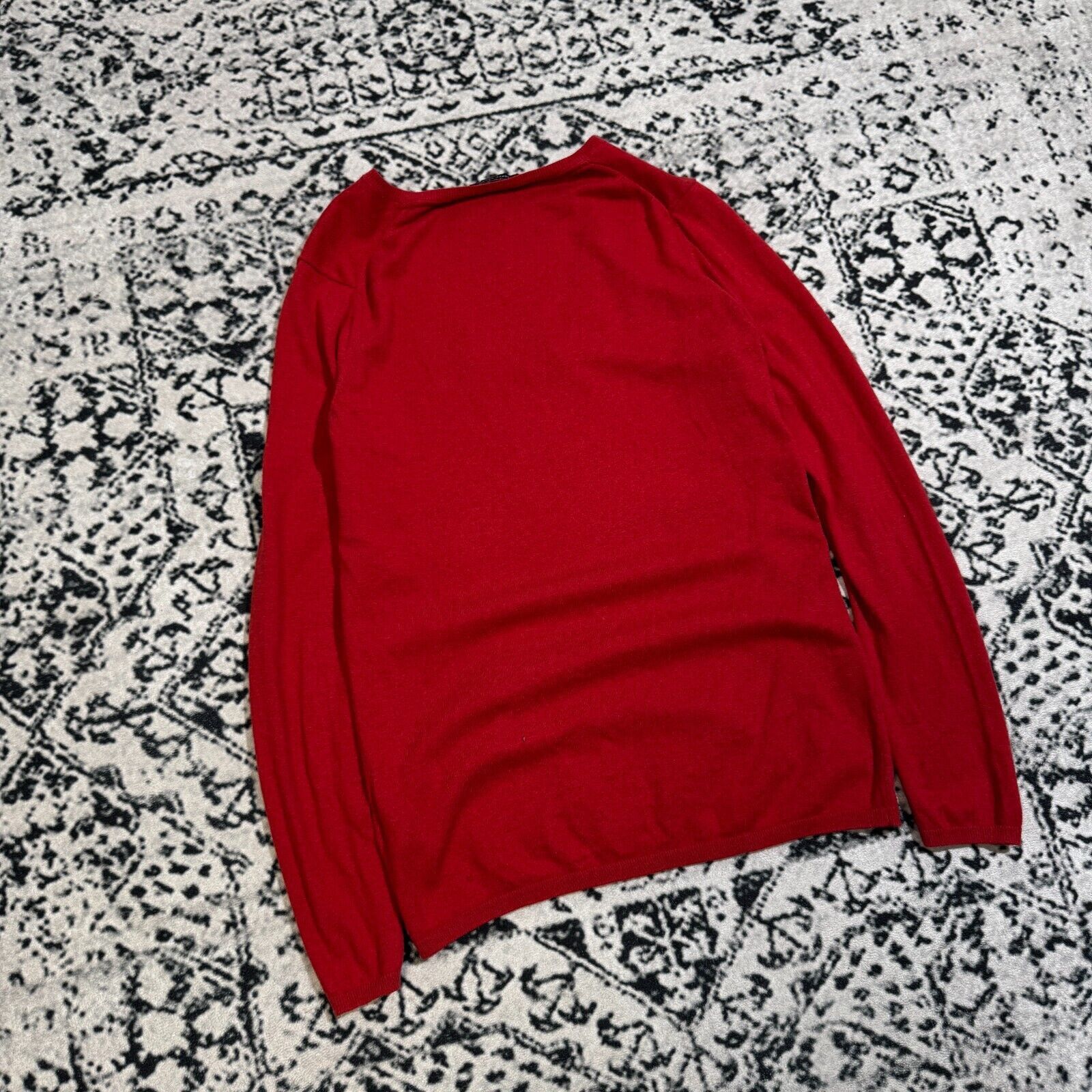 Tommy Hilfiger × Vintage Vintage Tommy Hilfiger Unisex Red Cotton Sweater Size XL Size US XL / EU 56 / 4 - 15 Thumbnail