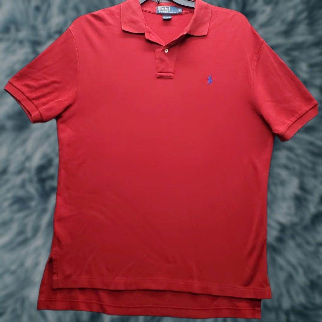 Polo Ralph Lauren Polo Ralph Lauren Polo Shirt Mens M Red Performance Pony Logo High Low Slit Size US M / EU 48-50 / 2 - 1 Thumbnail