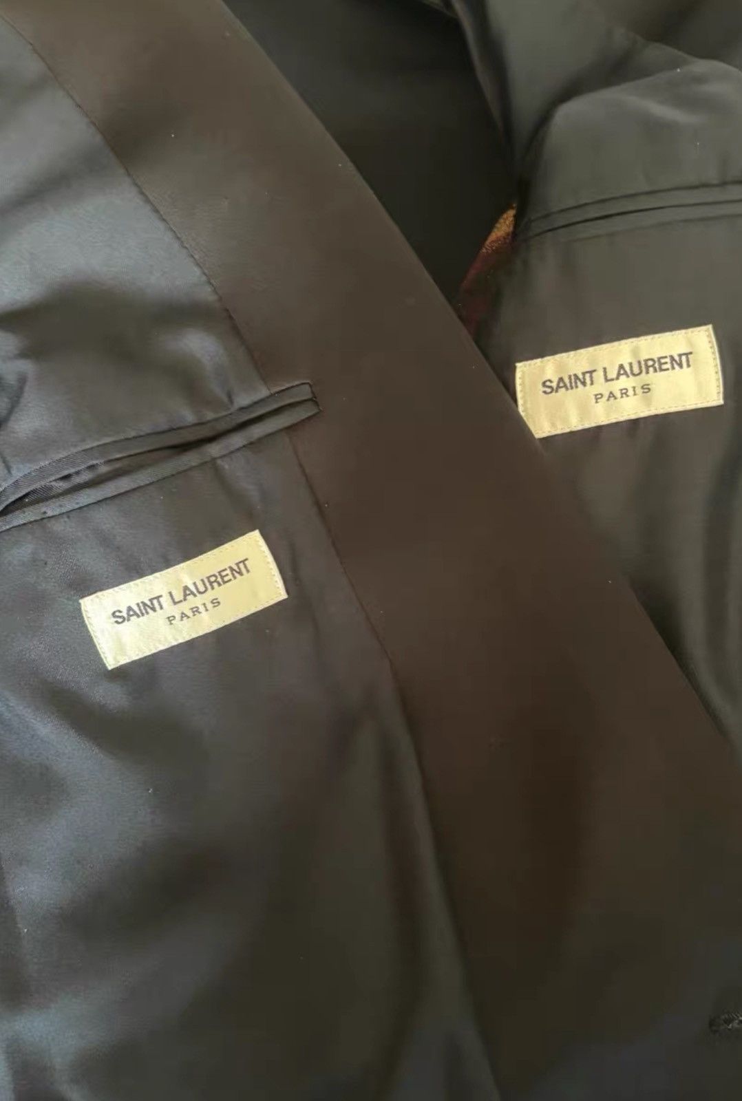 Saint Laurent Paris Saint Laurent SLP 2014SS Runway Oil Painting Suit Size 46S - 3 Thumbnail
