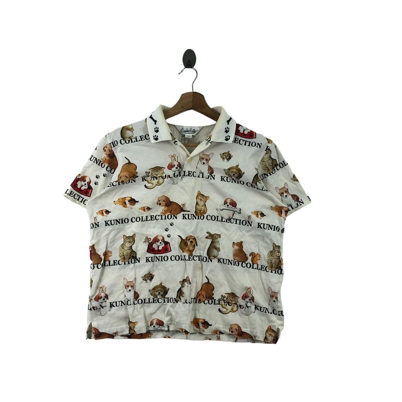 Other Vintage 90’ KUNIO COLLECTION Pet Dog Cat Polo Tee Shirt Top Size M / US 6-8 / IT 42-44 - 1 Thumbnail