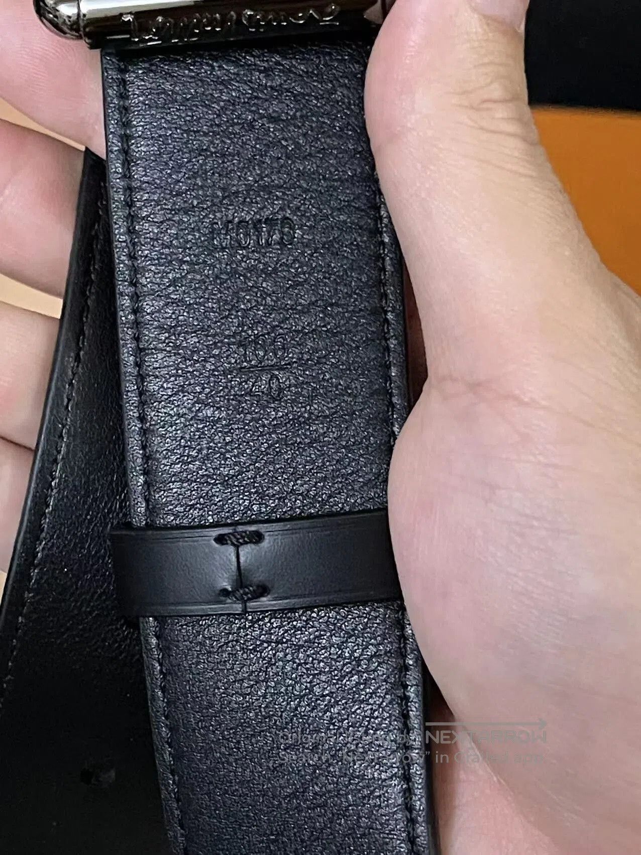 Louis Vuitton louis vuitton chain leather belt. Size ONE SIZE - 3 Thumbnail