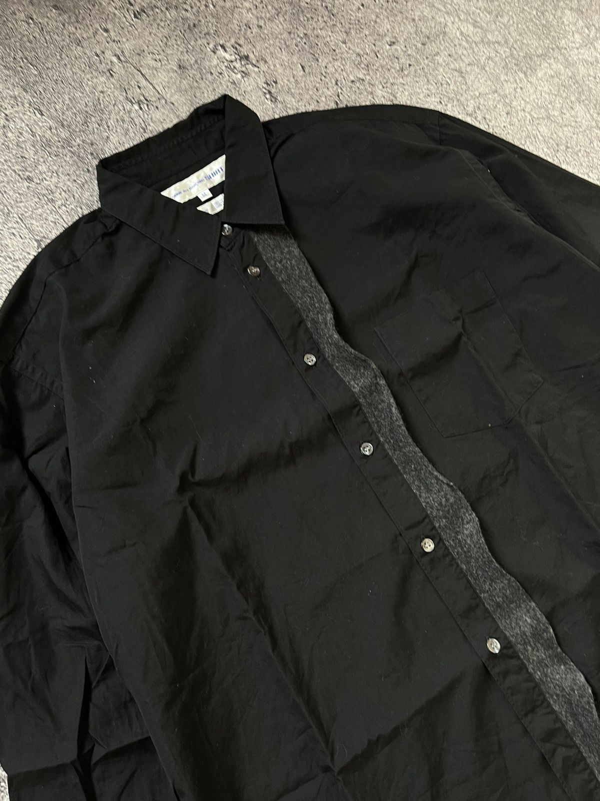 Comme des Garcons COMME DES GARCONS HIDDEN BUTTON SHIRT Size US L / EU 52-54 / 3 - 1 Thumbnail