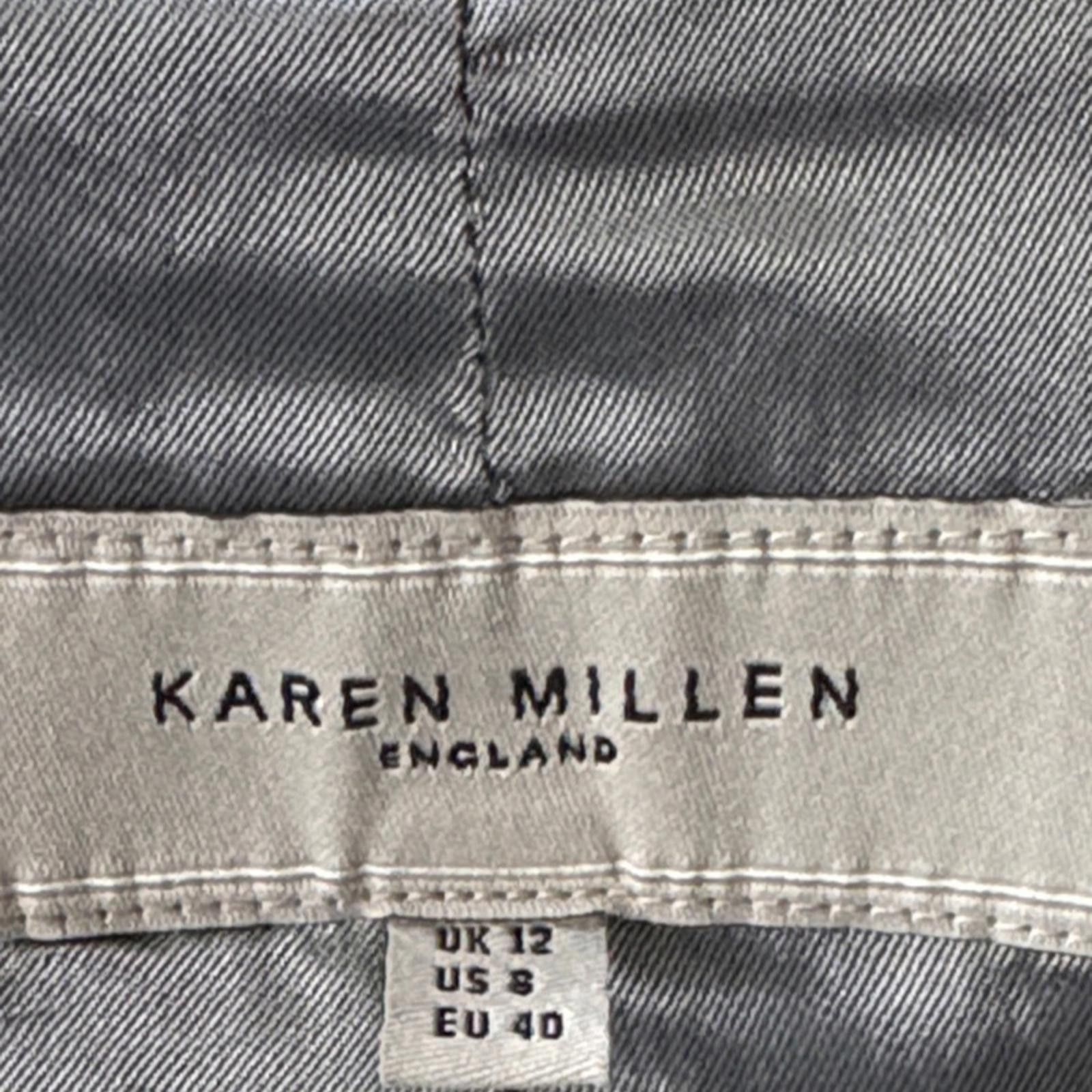 Karen Millen Karen Millen England Wool Blend Charcoal Striped Vest Size 8 Size M / US 6-8 / IT 42-44 - 7 Thumbnail