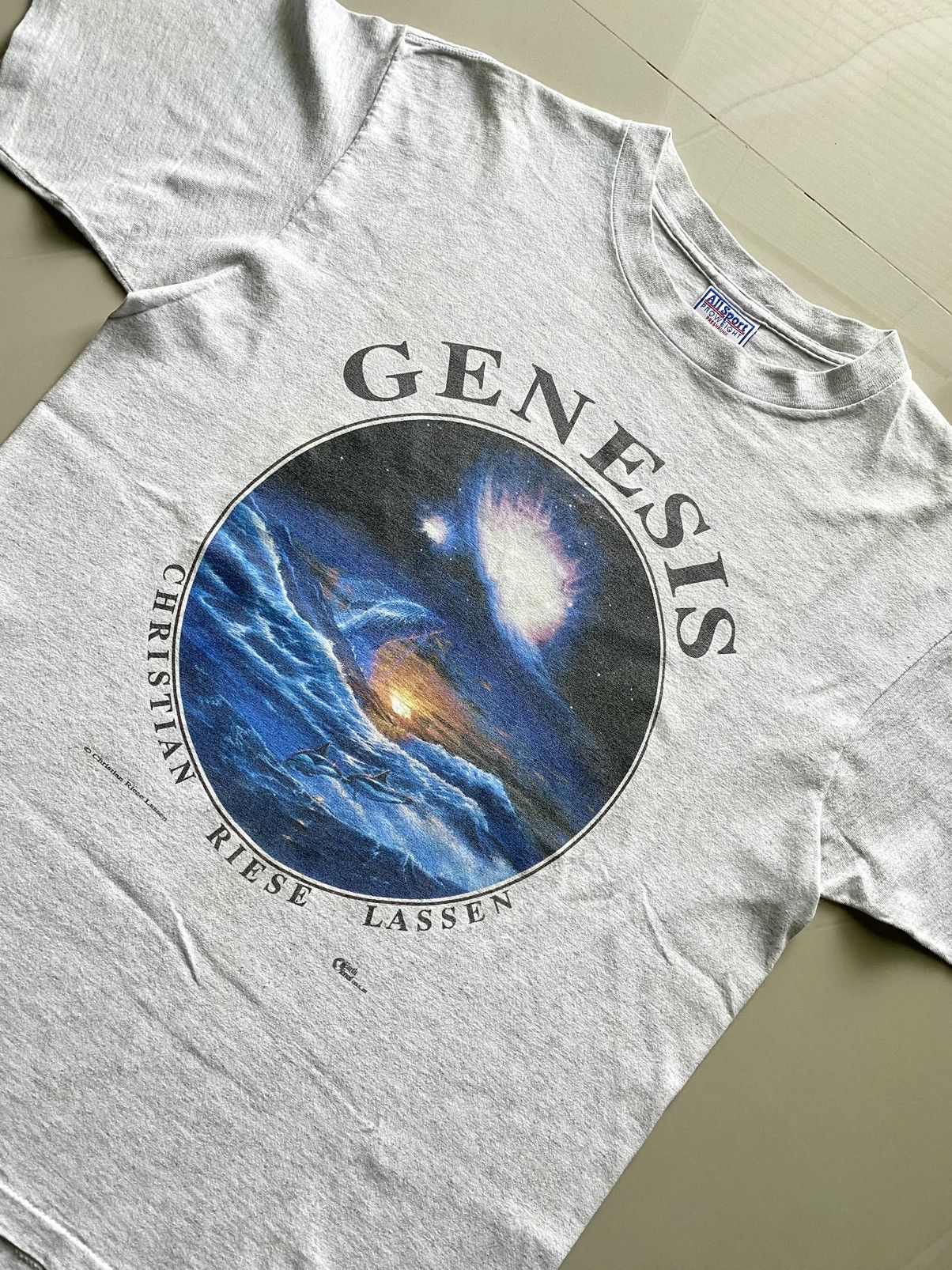 Band Tees × Vintage Rare Vintage Genesis By Christian Riese Lassen tshirt Size US L / EU 52-54 / 3 - 2 Thumbnail