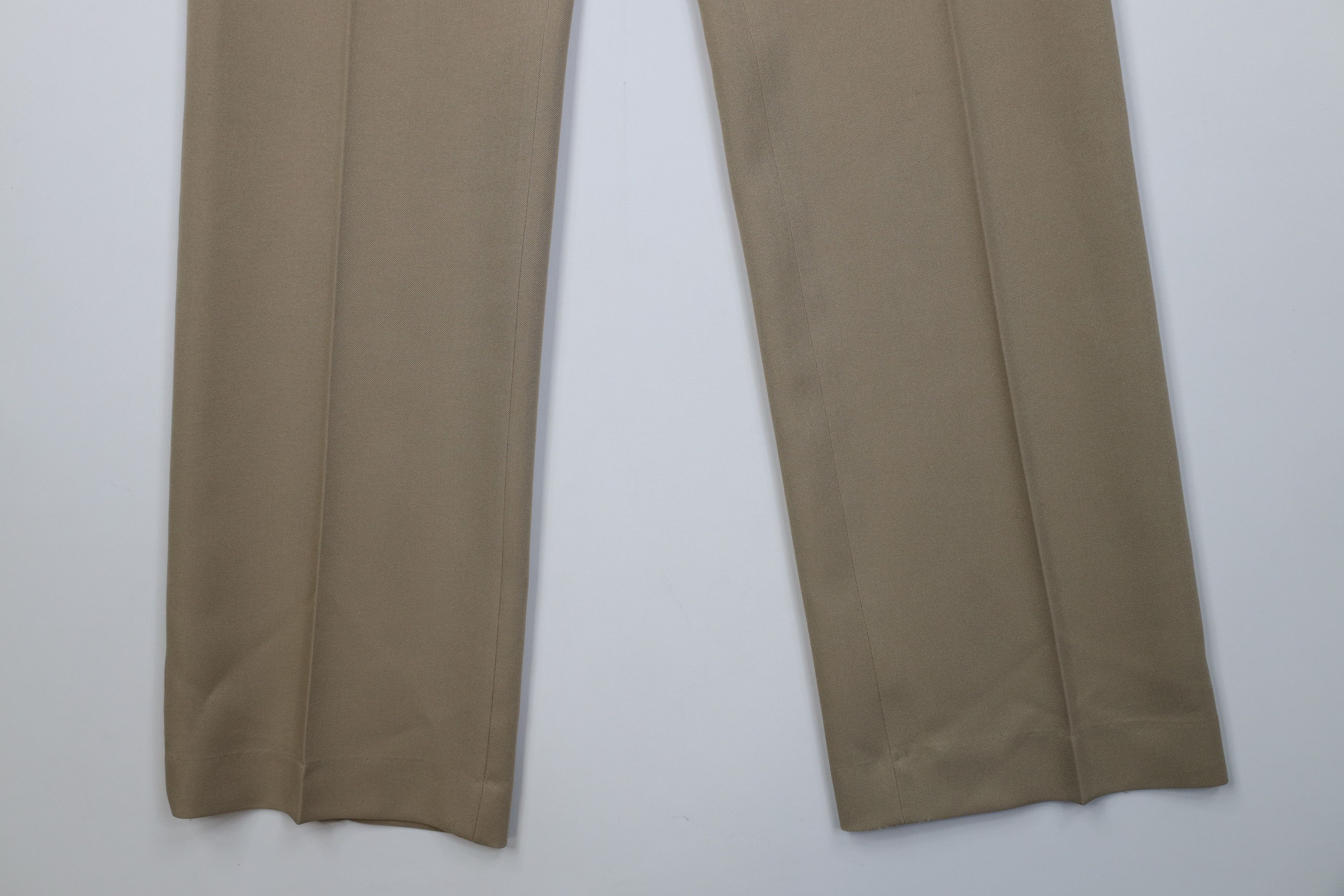 Vintage Vintage 70s Streetwear Flared Wide Leg Chino Pants Beige USA Size US 34 / EU 50 - 4 Thumbnail