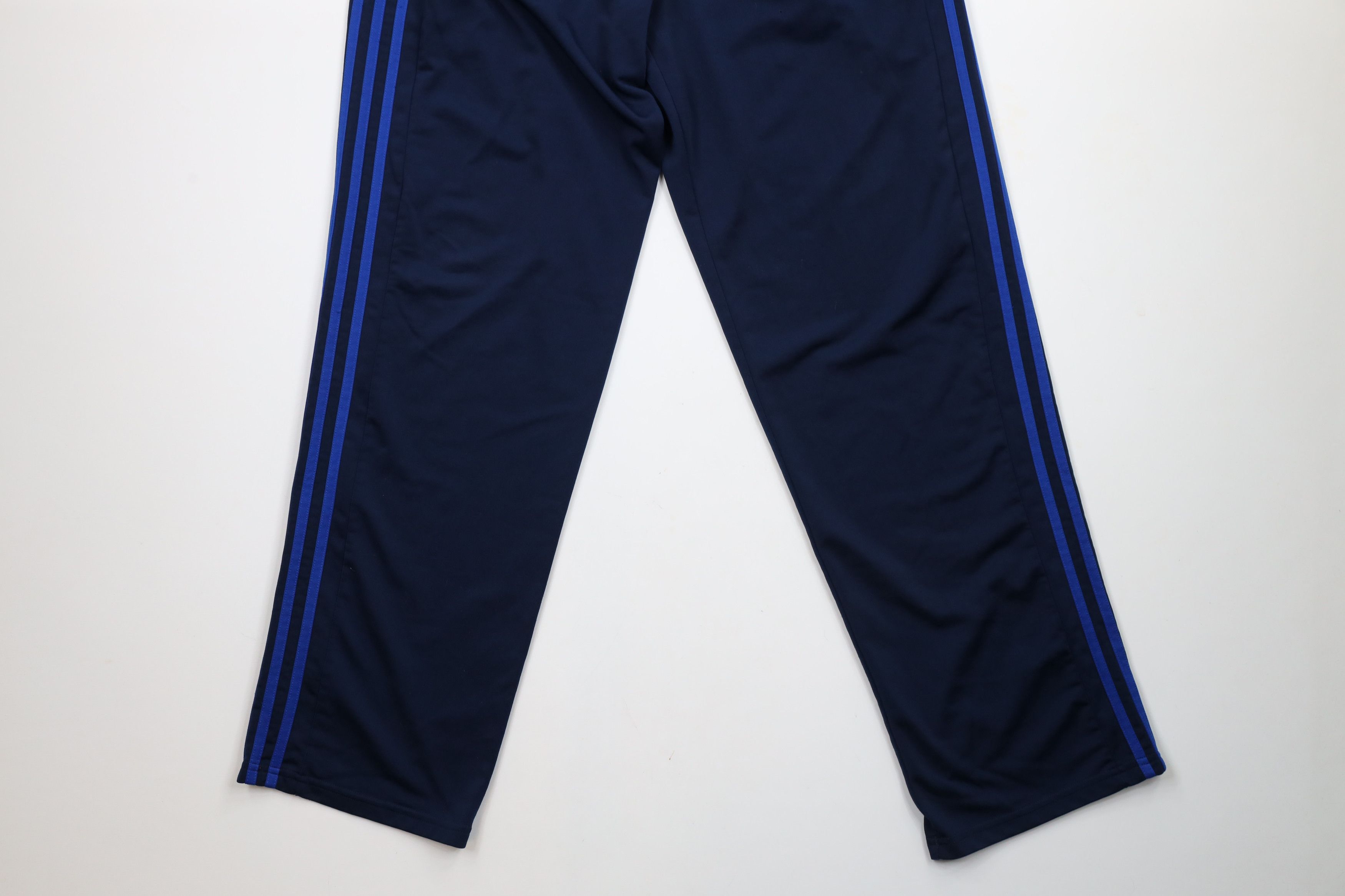 Adidas × Vintage Vintage Adidas Spell Out Striped Wide Leg Sweatpants Blue Size US 36 / EU 52 - 4 Thumbnail
