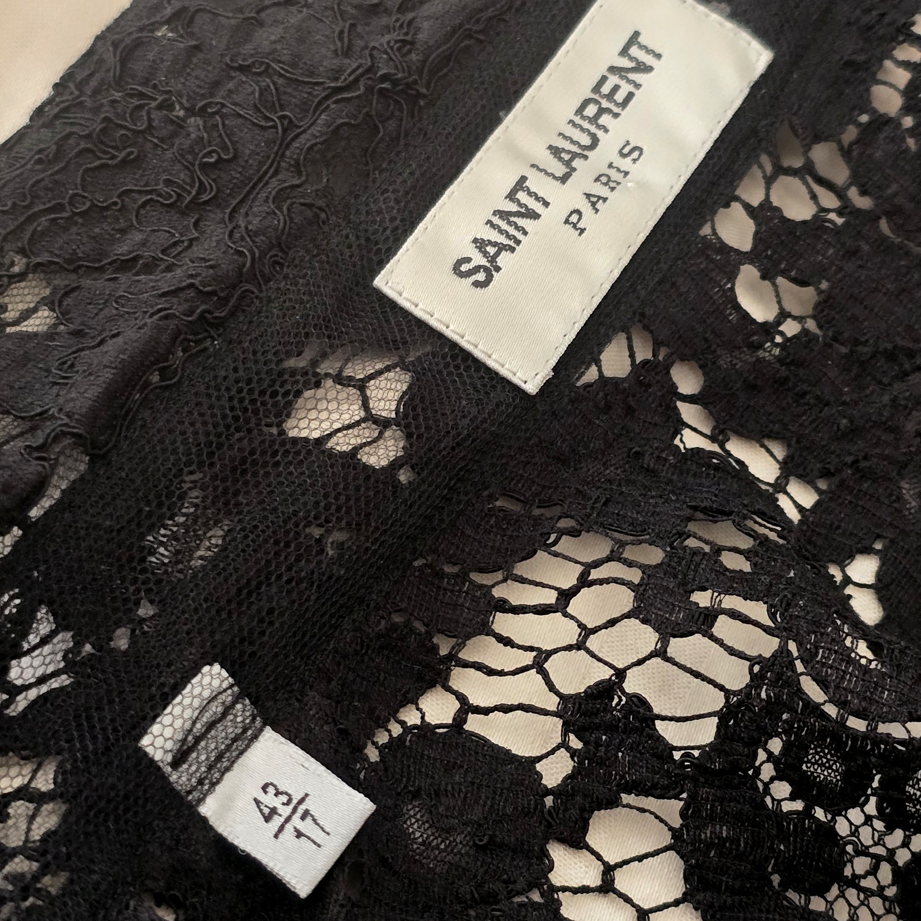 Saint Laurent Paris Lace dress shirt Size US XL / EU 56 / 4 - 6 Thumbnail