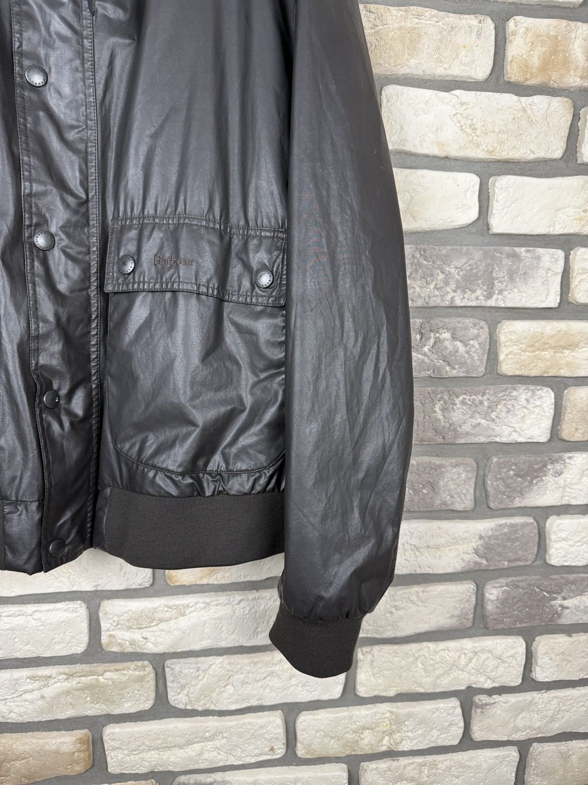 Barbour × Designer Very rare Barbour international wax waxed jacket bomber Size US XL / EU 56 / 4 - 2 Thumbnail