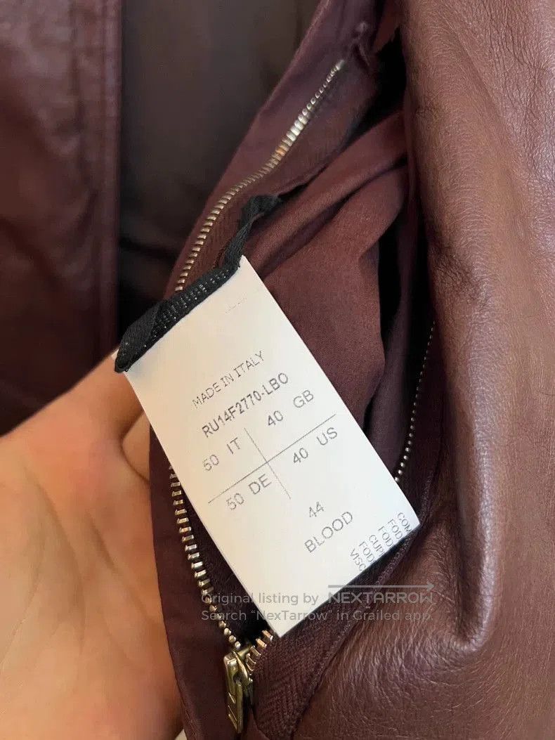 Rick Owens Rick Owens Bloody sheepskin leather jacket. Size US L / EU 52-54 / 3 - 3 Thumbnail