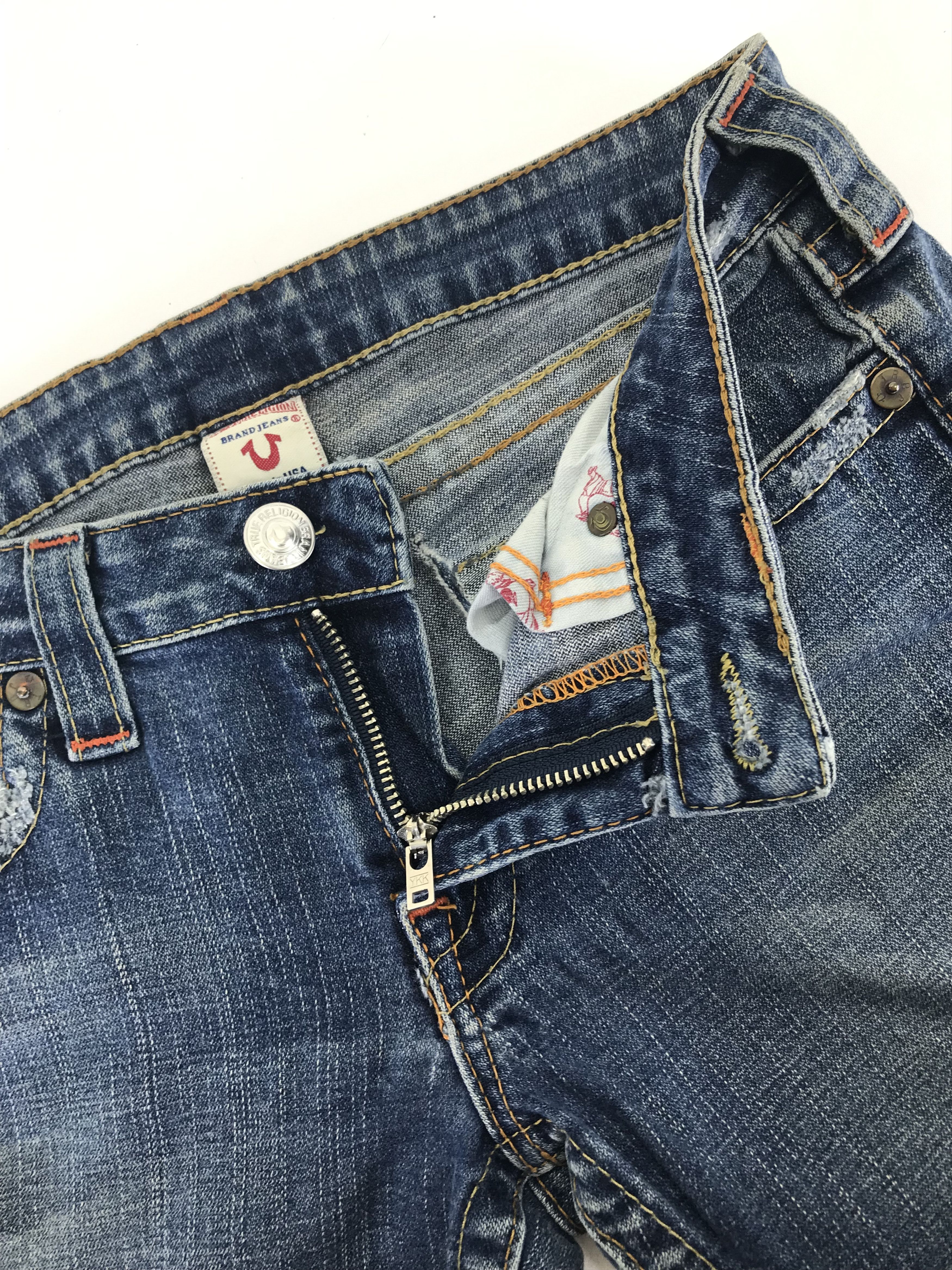 True Religion Vintage USA True Religion Low Rise Super Flare Jeans Size 30" / US 8 / IT 44 - 9 Thumbnail