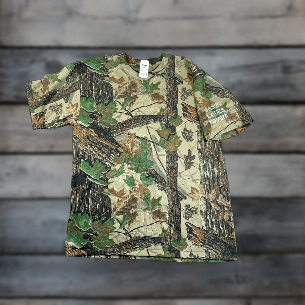Realtree VINTAGE Realtree Camouflage T-Shirt Adult Large Green Camouflage Single Stitch Unworn Size US L / EU 52-54 / 3 - 1 Thumbnail