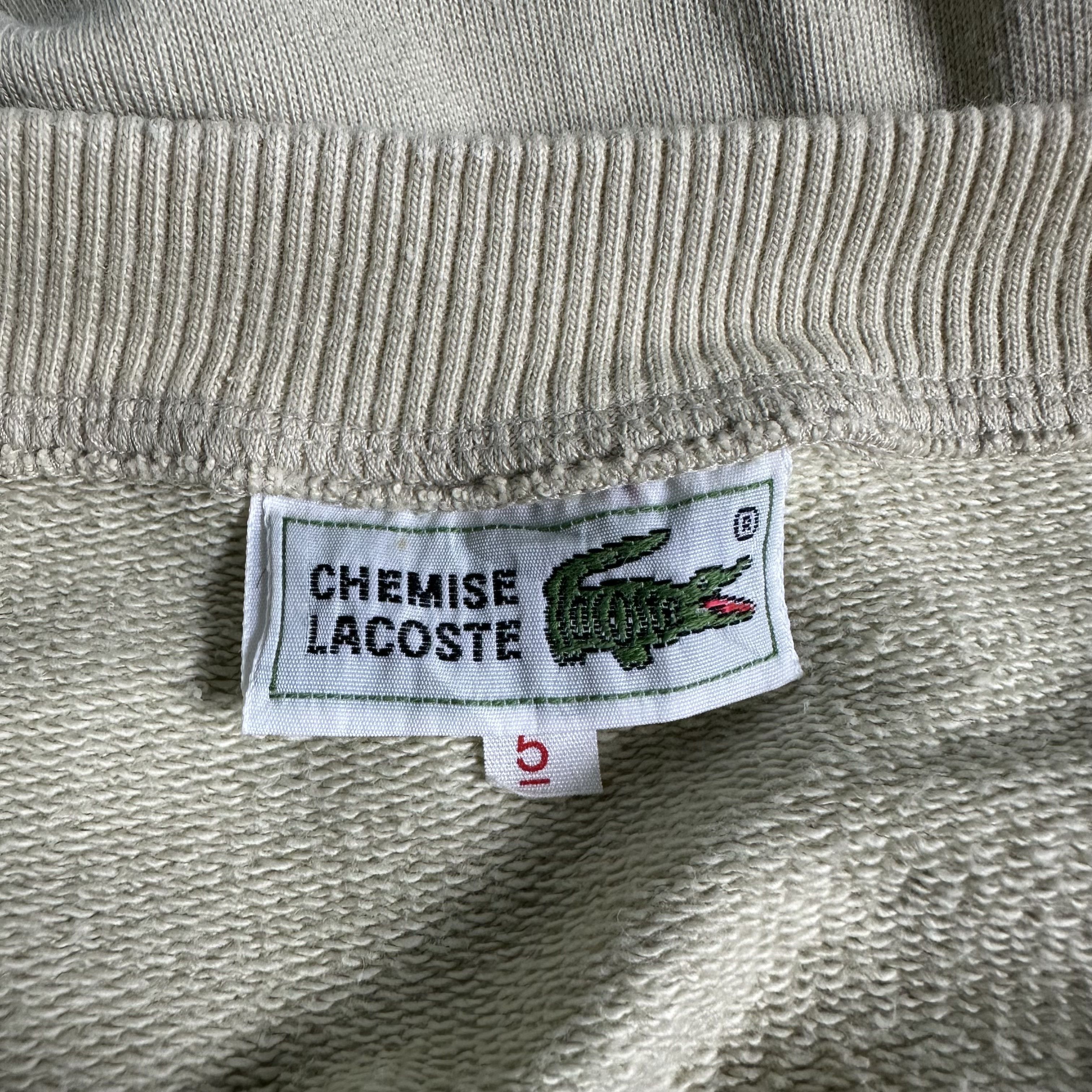 Lacoste 🔥RARE🔥Vintage Chemise Lacoste Pullover Sweatshirt Size US XXL / EU 58 / 5 - 4 Thumbnail