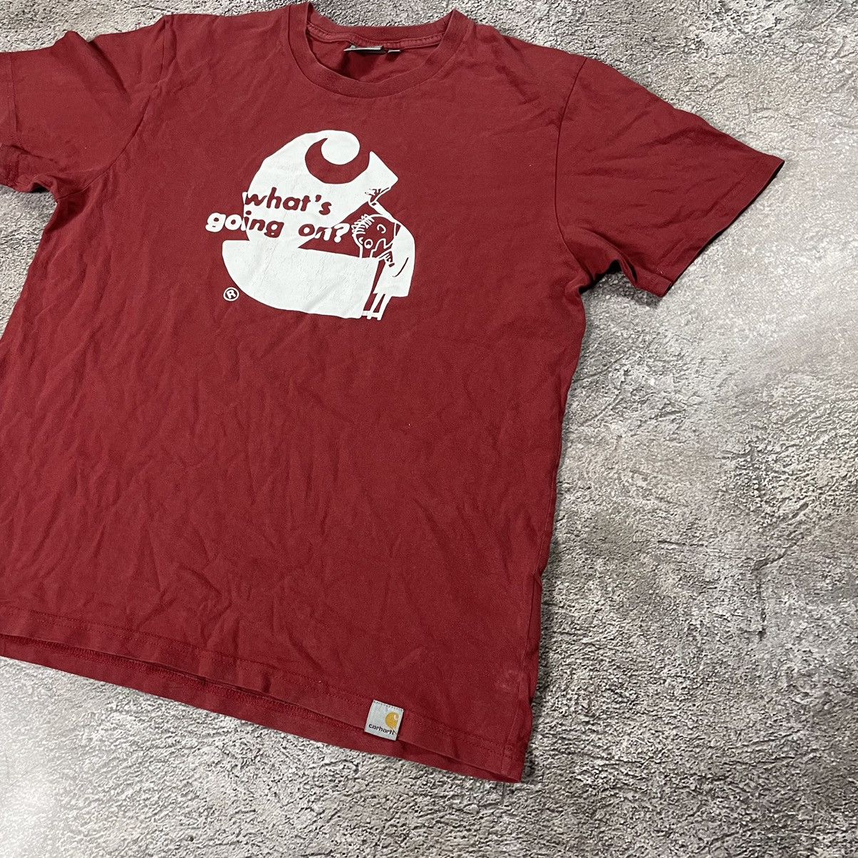 Vintage Vintage Y2K Graphic Tee Streetwear Big Logo Skate Red Boxy M Size US M / EU 48-50 / 2 - 2 Thumbnail