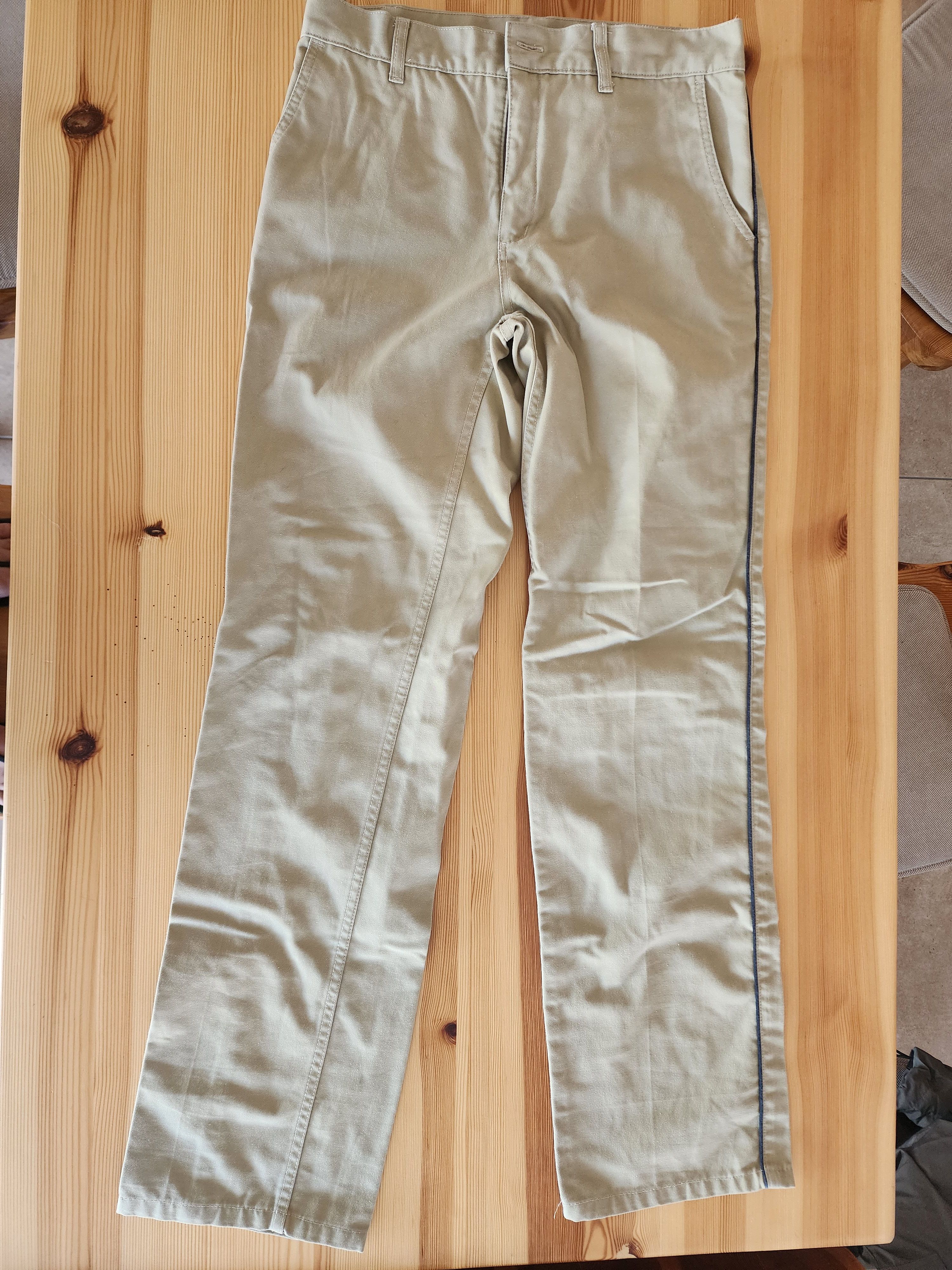 Other Vintage 90s Pash Pants – Beige Khaki, Unworn, Rare Find Size US 32 / EU 48 - 1 Thumbnail