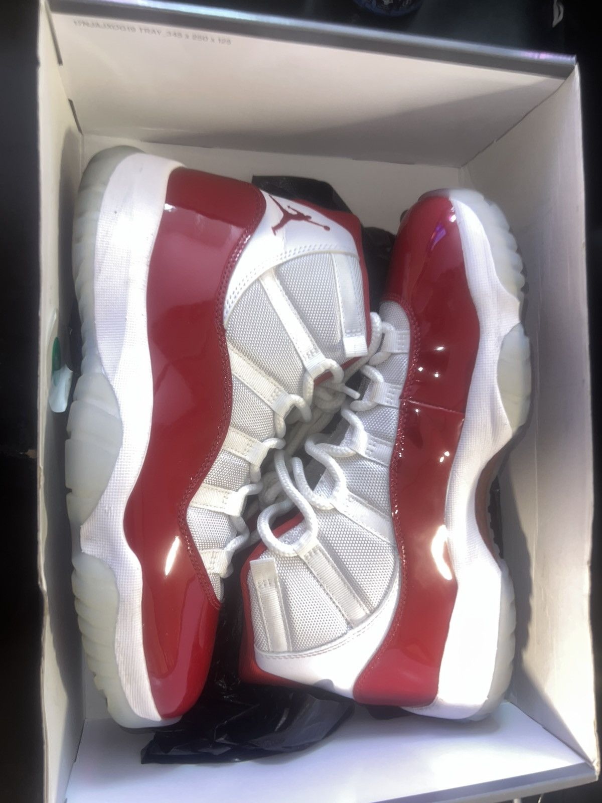 Jordan Brand Air jordan retro 11 white varsity red- black Size US 10 / EU 43 - 1 Thumbnail