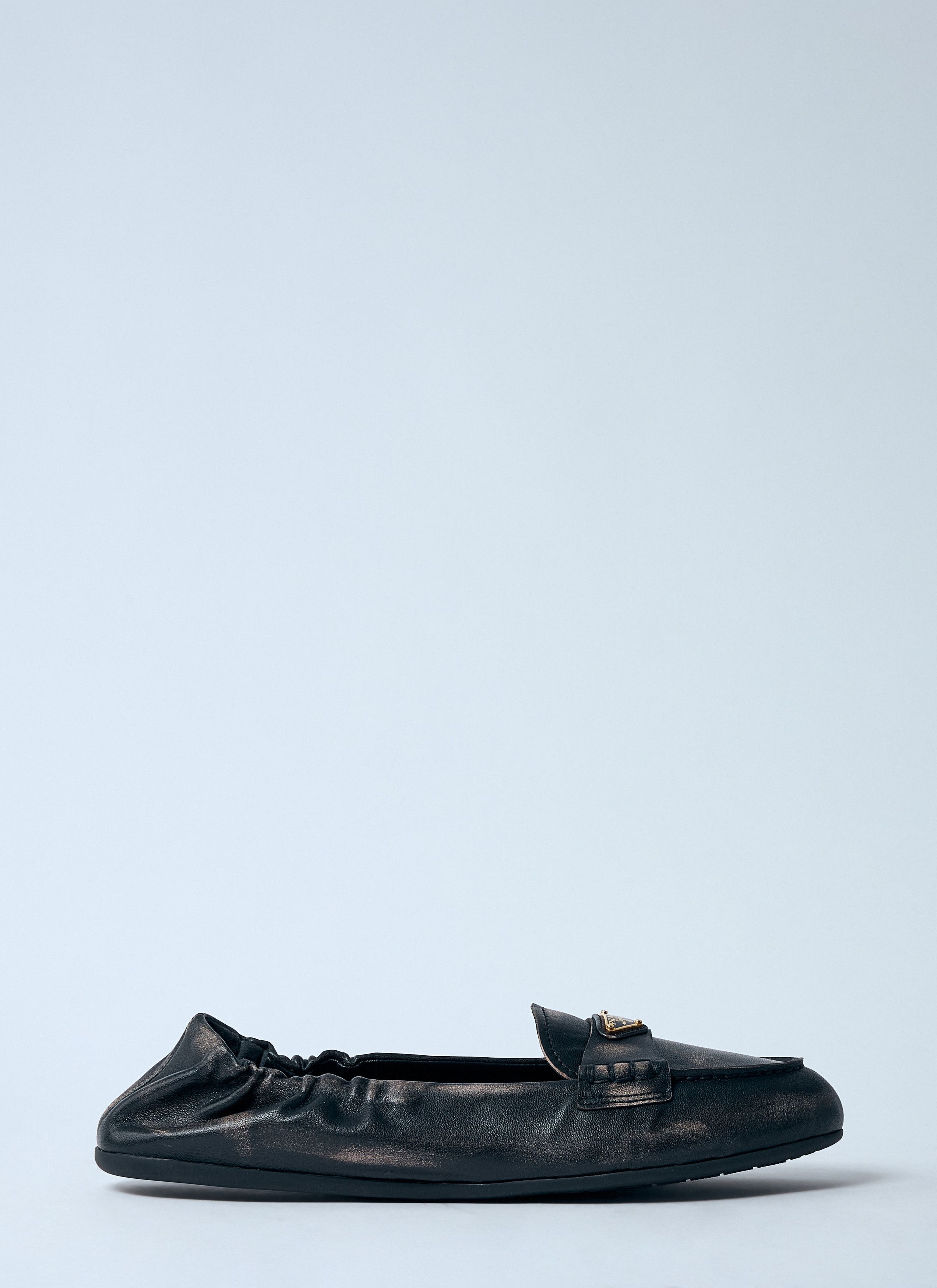 Prada Logo Plaque Loafters Size US 7 / IT 37 - 1 Thumbnail