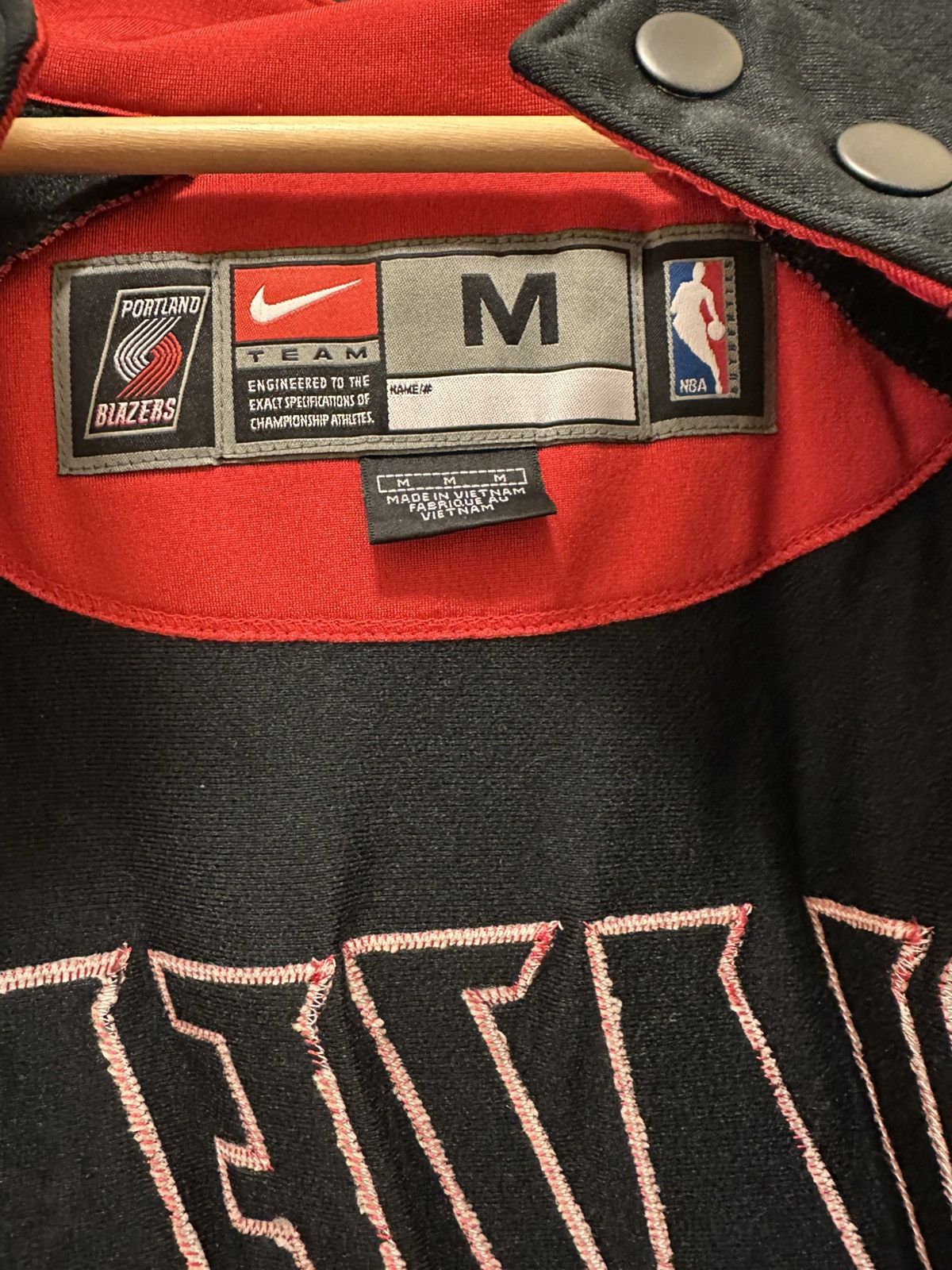 NBA × Nike × Vintage Vintage Nike NBA Trailblazers Authentic WarmUp Jacket Size US M / EU 48-50 / 2 - 10 Thumbnail