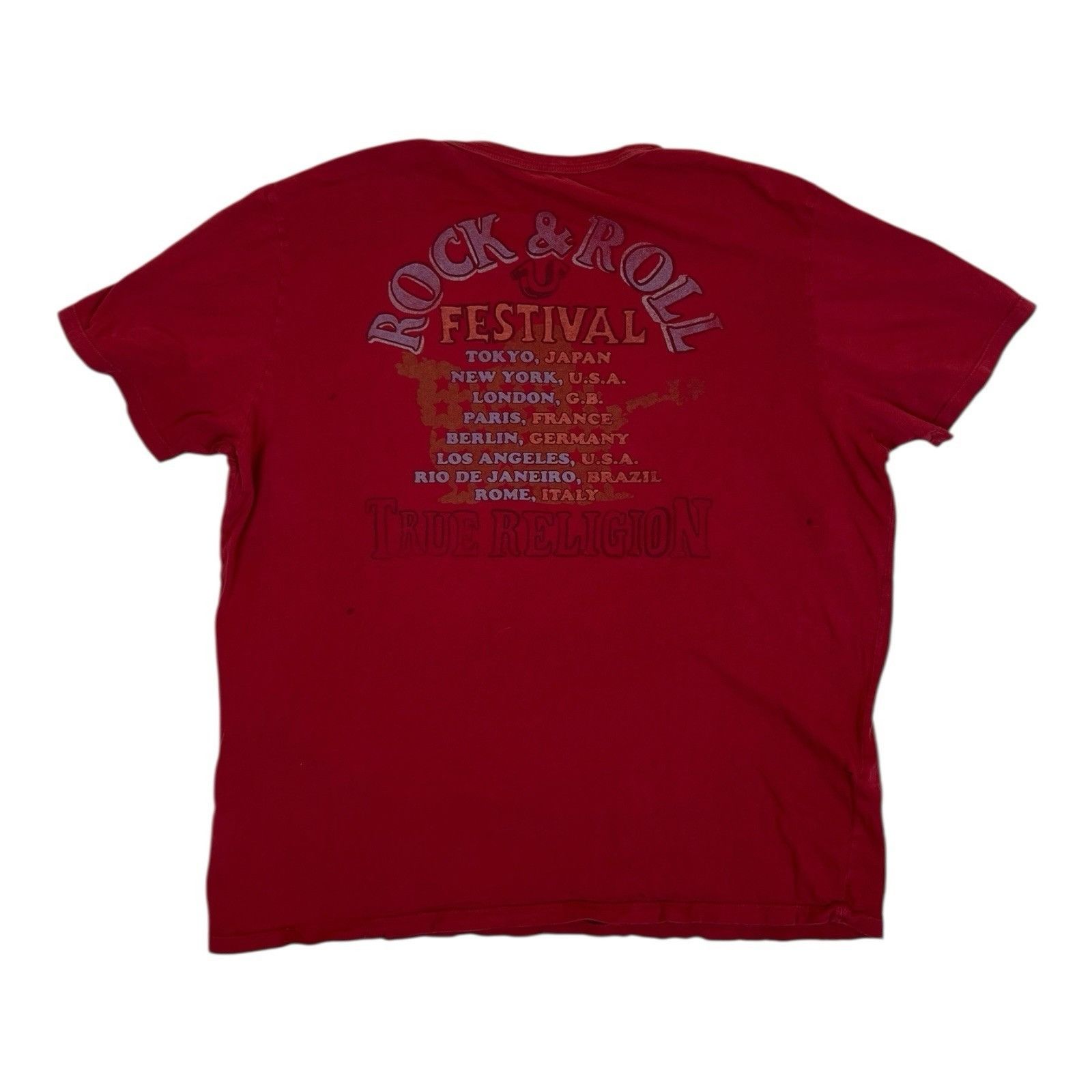 True Religion Vintage True Religion T-Shirt Size 2XL “Rock & Roll Festival Size US XXL / EU 58 / 5 - 3 Thumbnail