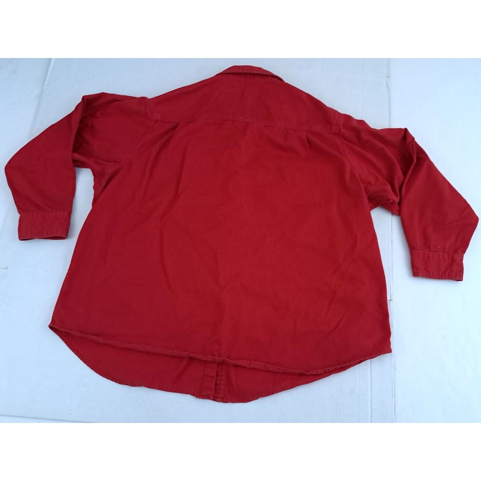 Hunter VINTAGE Hunters run Shirt Mens 2XL Red Heavy Canvas Metal Button Outdoor Size US XXL / EU 58 / 5 - 6 Thumbnail