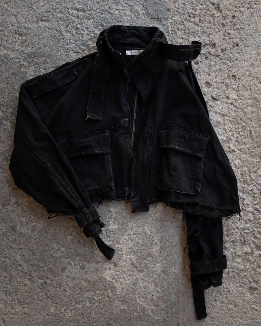 MNML MNML M65 Cropped Black Jacket Size US XL / EU 56 / 4 - 2 Thumbnail