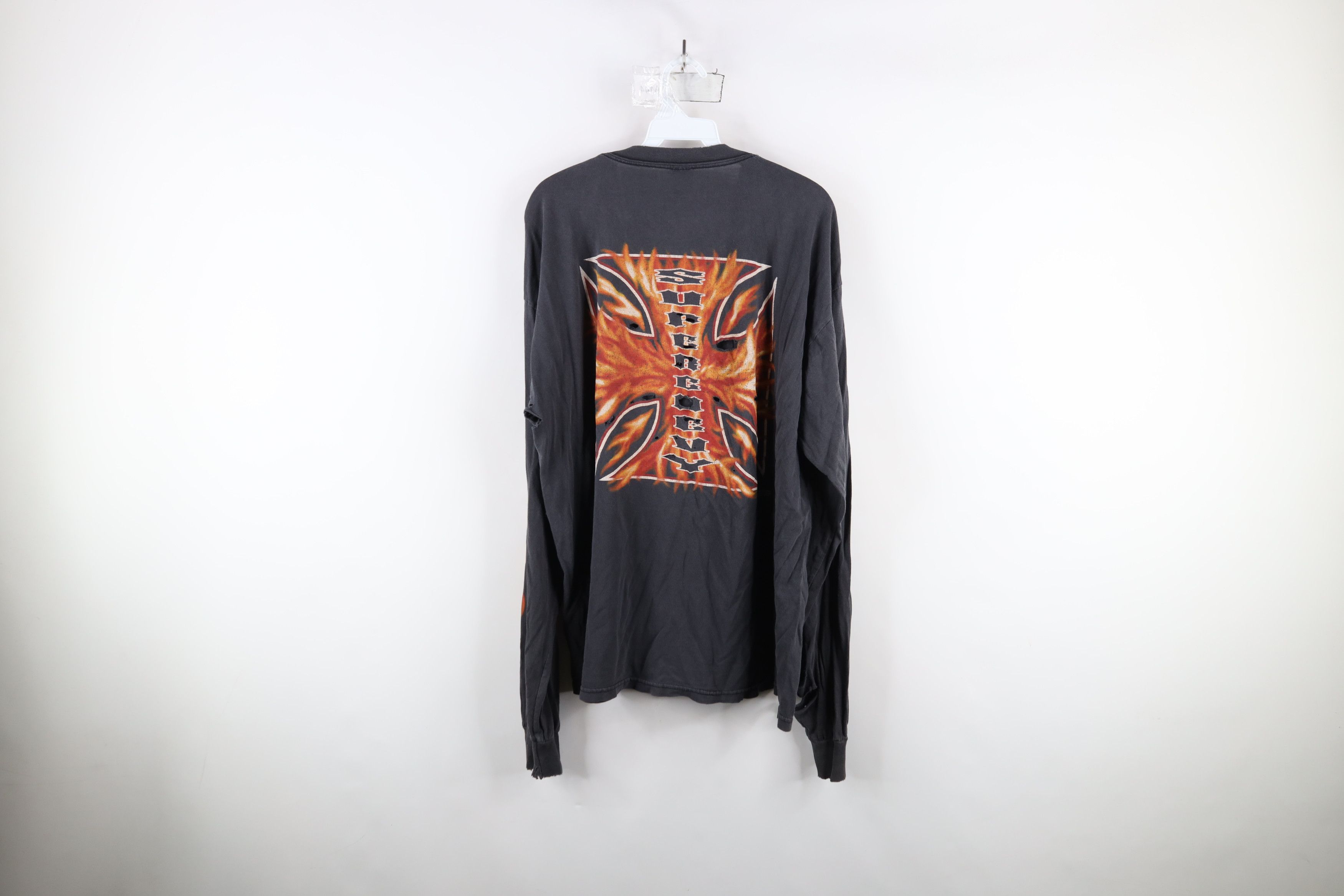 Vintage Vintage 90s Chevy GM Iron Cross Fire Long Sleeve T-Shirt Size US XL / EU 56 / 4 - 17 Thumbnail