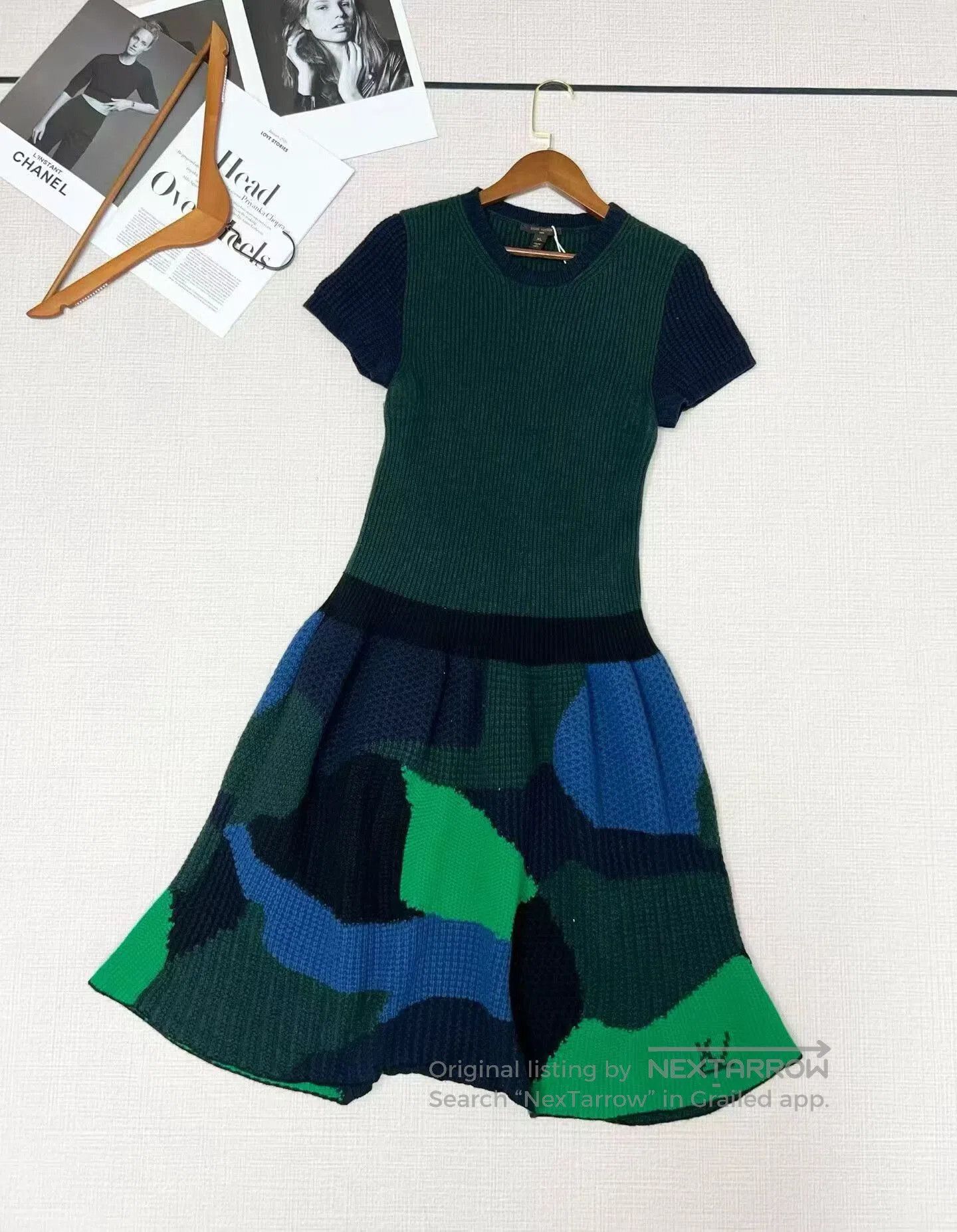 Louis Vuitton Louis Vuitton Knit Color-Blocked Dress. Size XL / US 12-14 / IT 48-50 - 2 Thumbnail