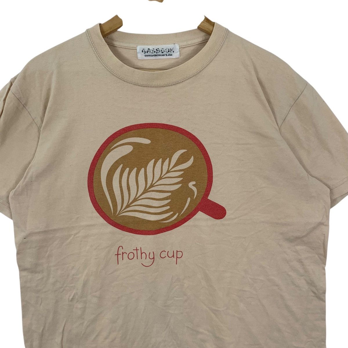 Vintage Vintage GASBOOK TOKYO Gas As Interface Frothy Cup Tee Shirt Size US L / EU 52-54 / 3 - 5 Thumbnail