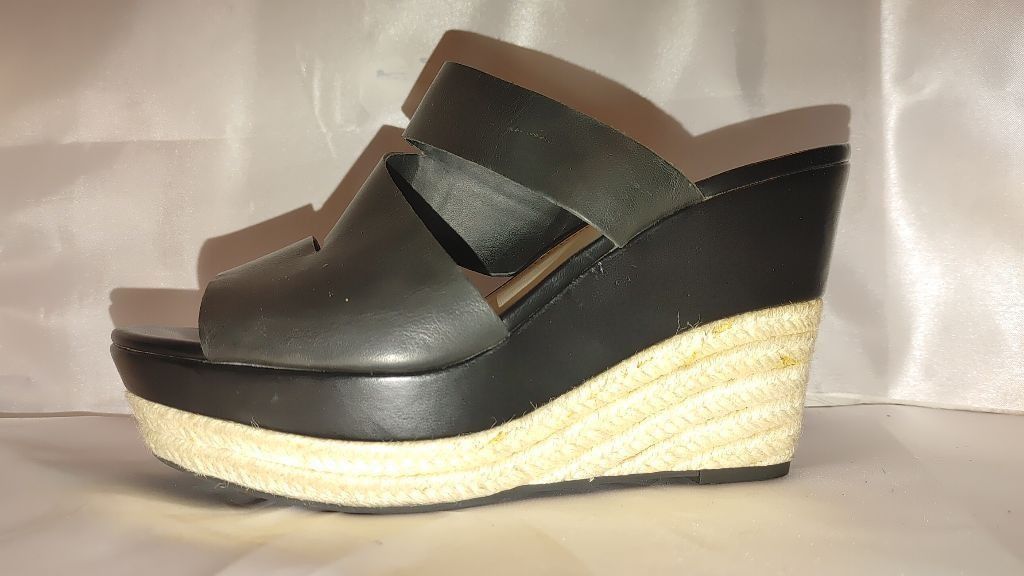 The Unbranded Brand Franco Sarto Miss Karter Leather Wedge Heel Size 9 Size US 9 / IT 39 - 2 Thumbnail