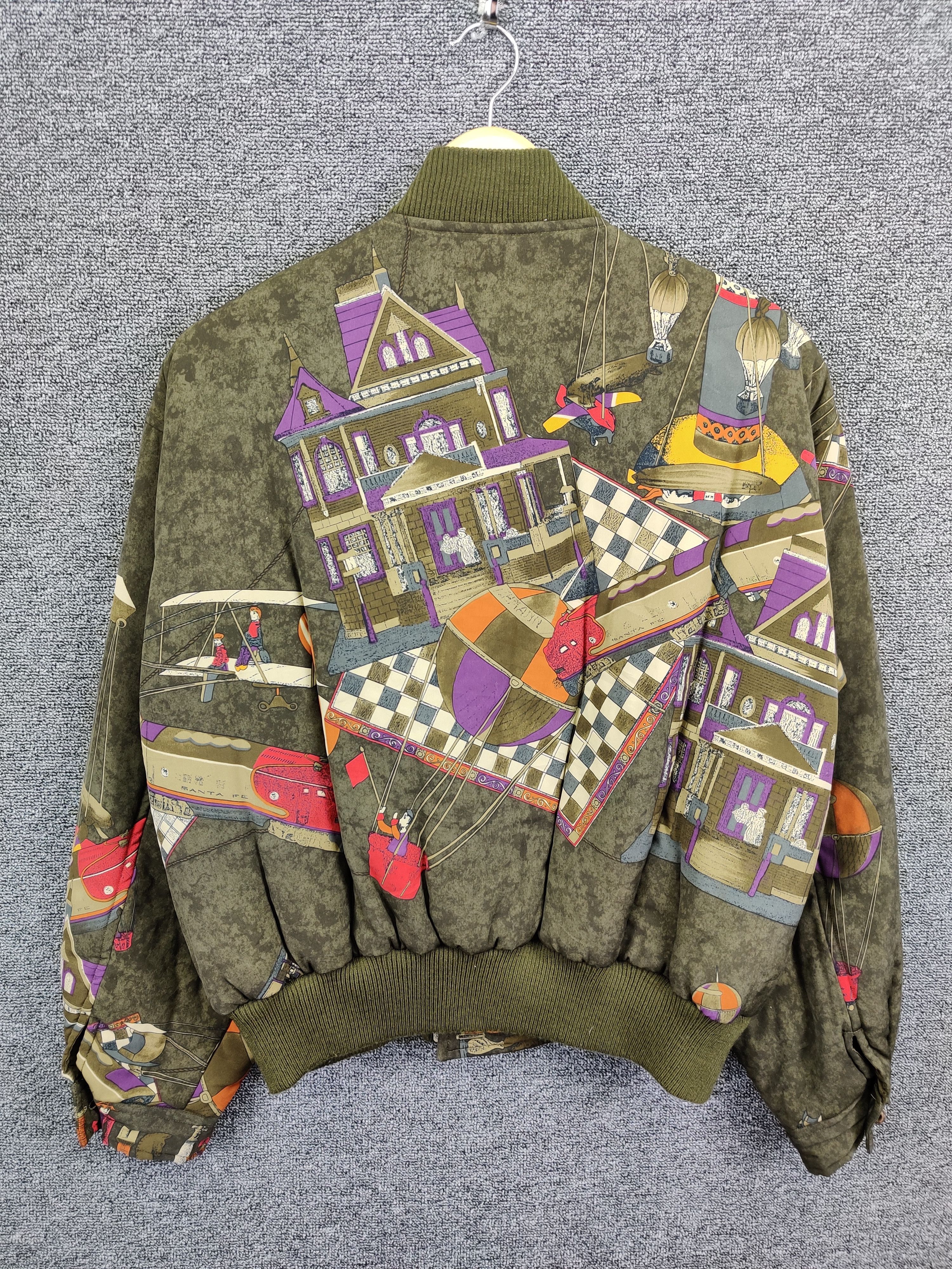 Japanese Brand Mc Massi Abstract Luxury Style Bomber Jacket Size US M / EU 48-50 / 2 - 6 Thumbnail