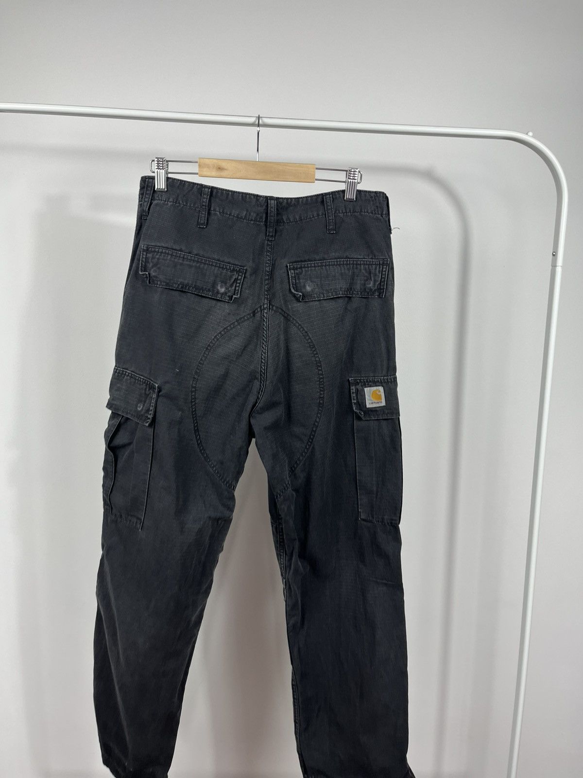 Carhartt Cargo Pants W30 L32 Distressed Black Workwear
