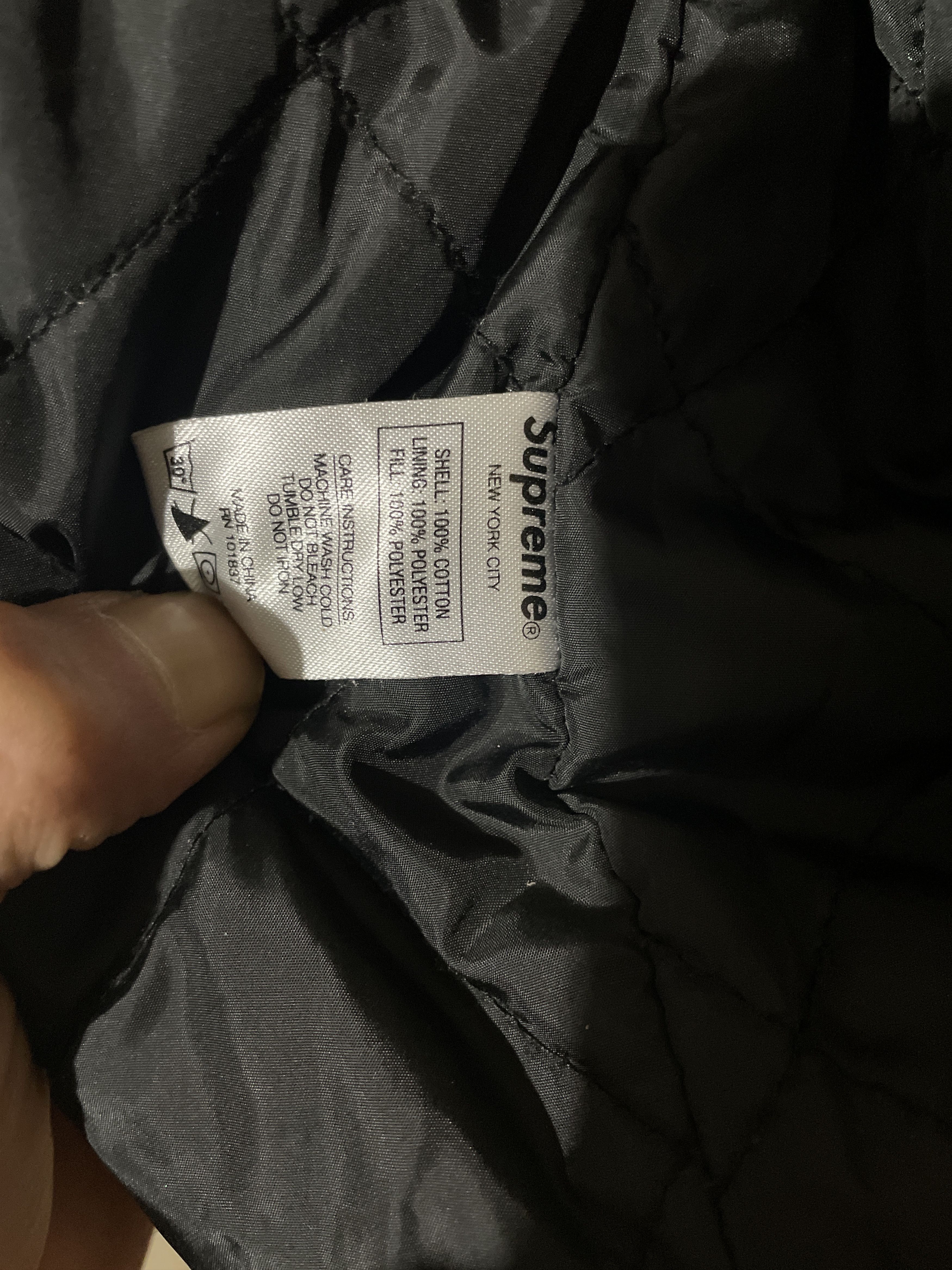 Supreme Supreme Check void embroidered denim Bomber jacket Size US M / EU 48-50 / 2 - 6 Thumbnail