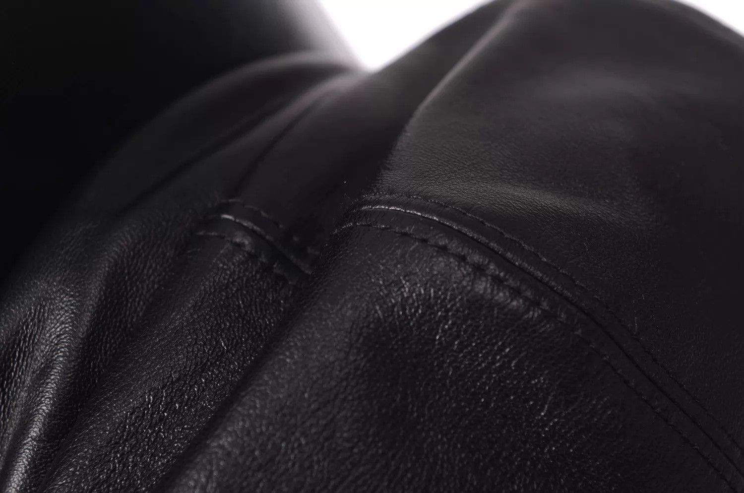 Prada Black Leather Flat Cap Size ONE SIZE - 5 Thumbnail