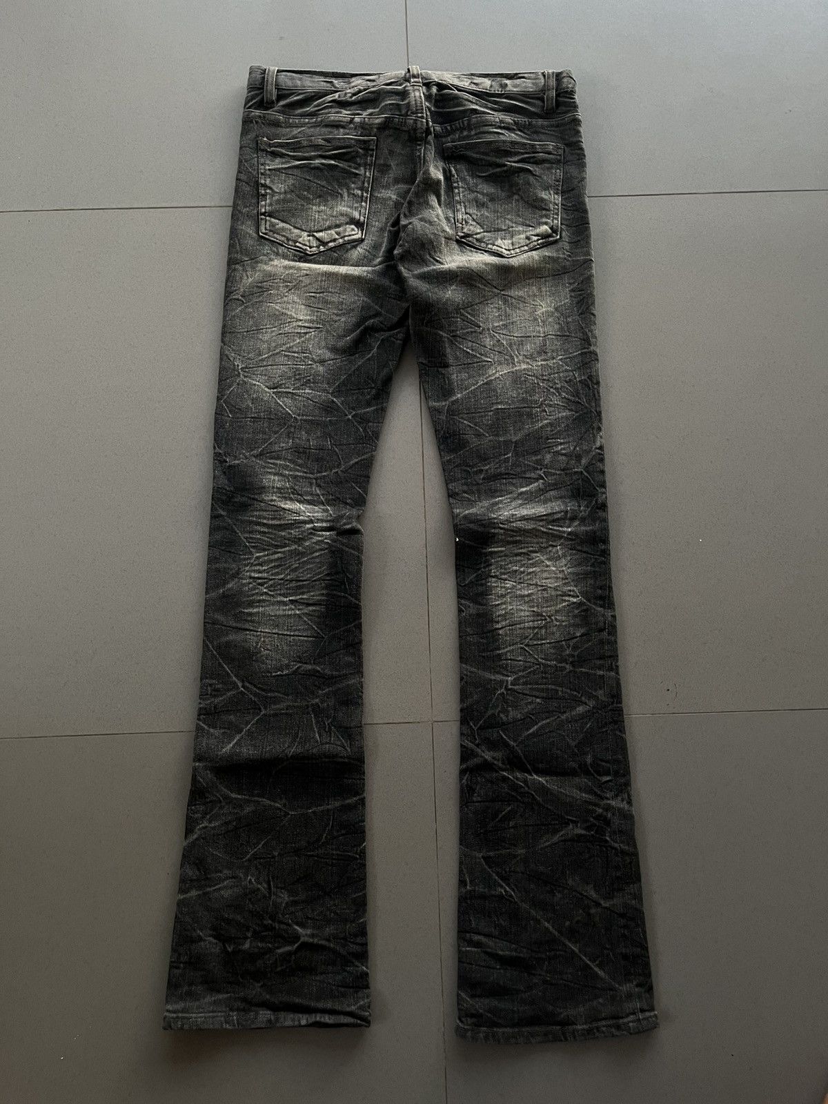 14th Addiction JAPANESE SCHLUSSEL FLARE VKEI BOOT CUT PUNK PANTS DENIM Size US 29 - 2 Thumbnail