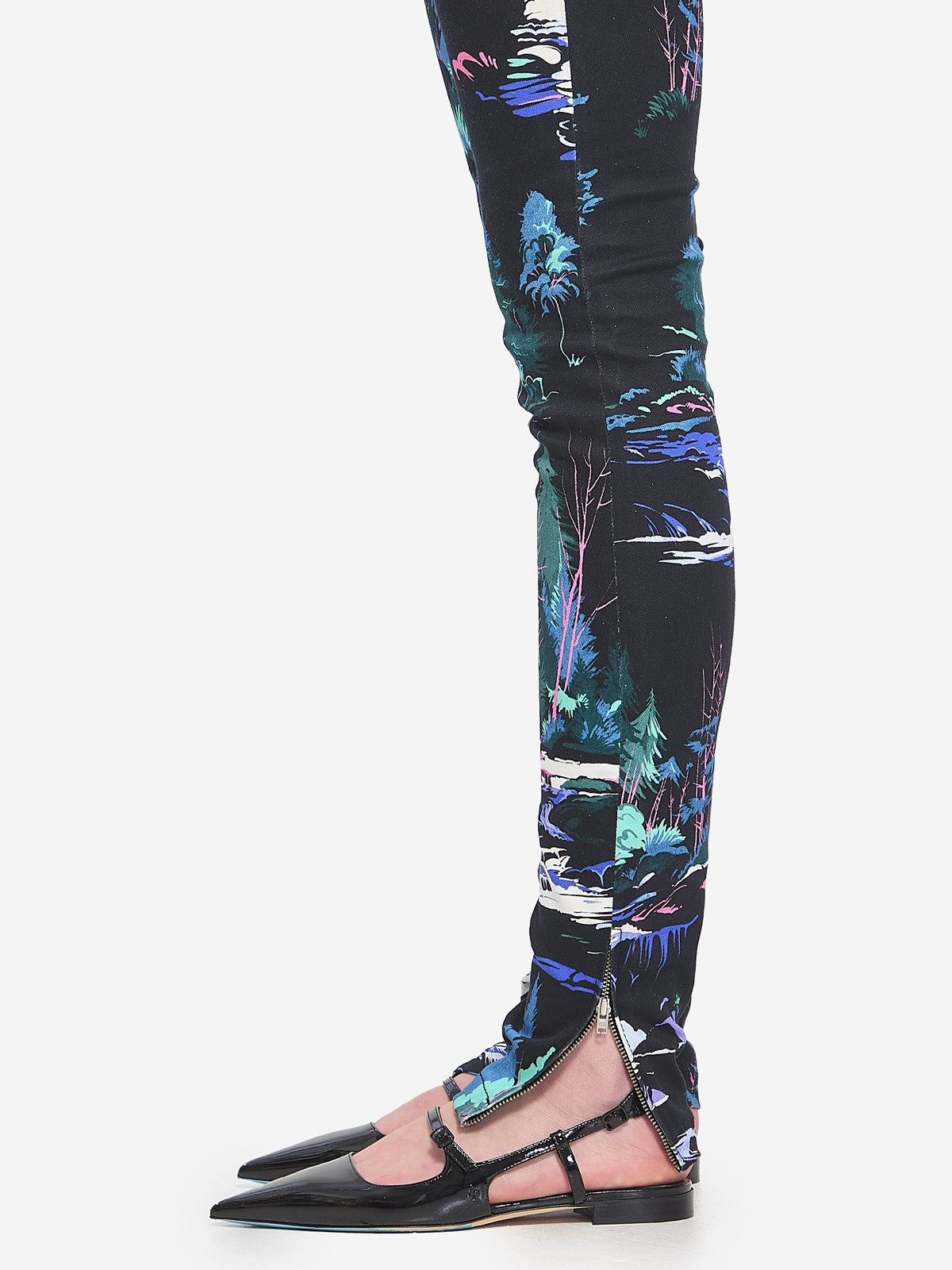 Balenciaga Balenciaga Forest Graphic Skinny Pants Size 26" / US 2 / IT 38 - 2 Thumbnail