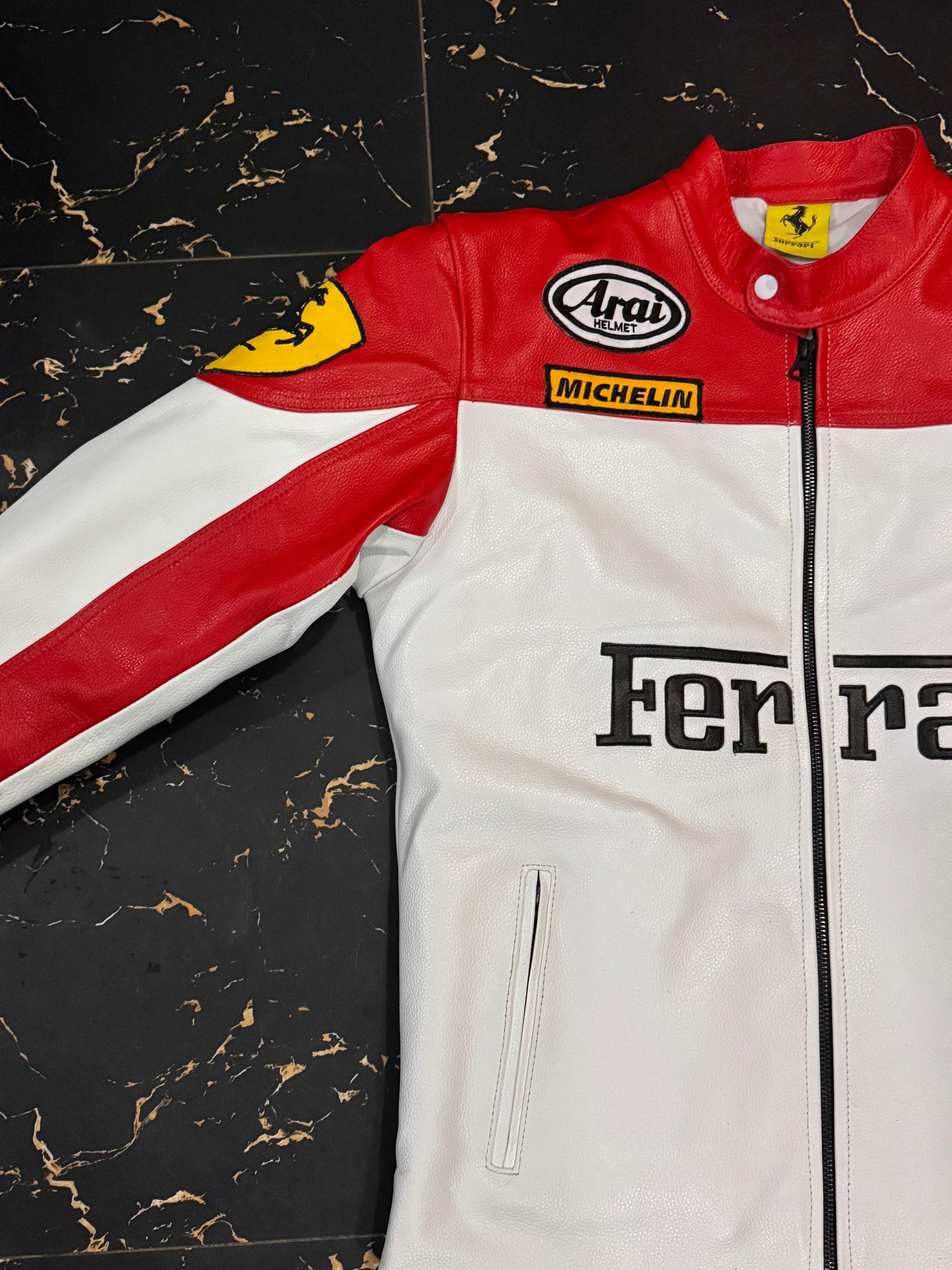 Ferrari × Vintage Vintage Ferrari Leather Jacket Size US M / EU 48-50 / 2 - 2 Thumbnail