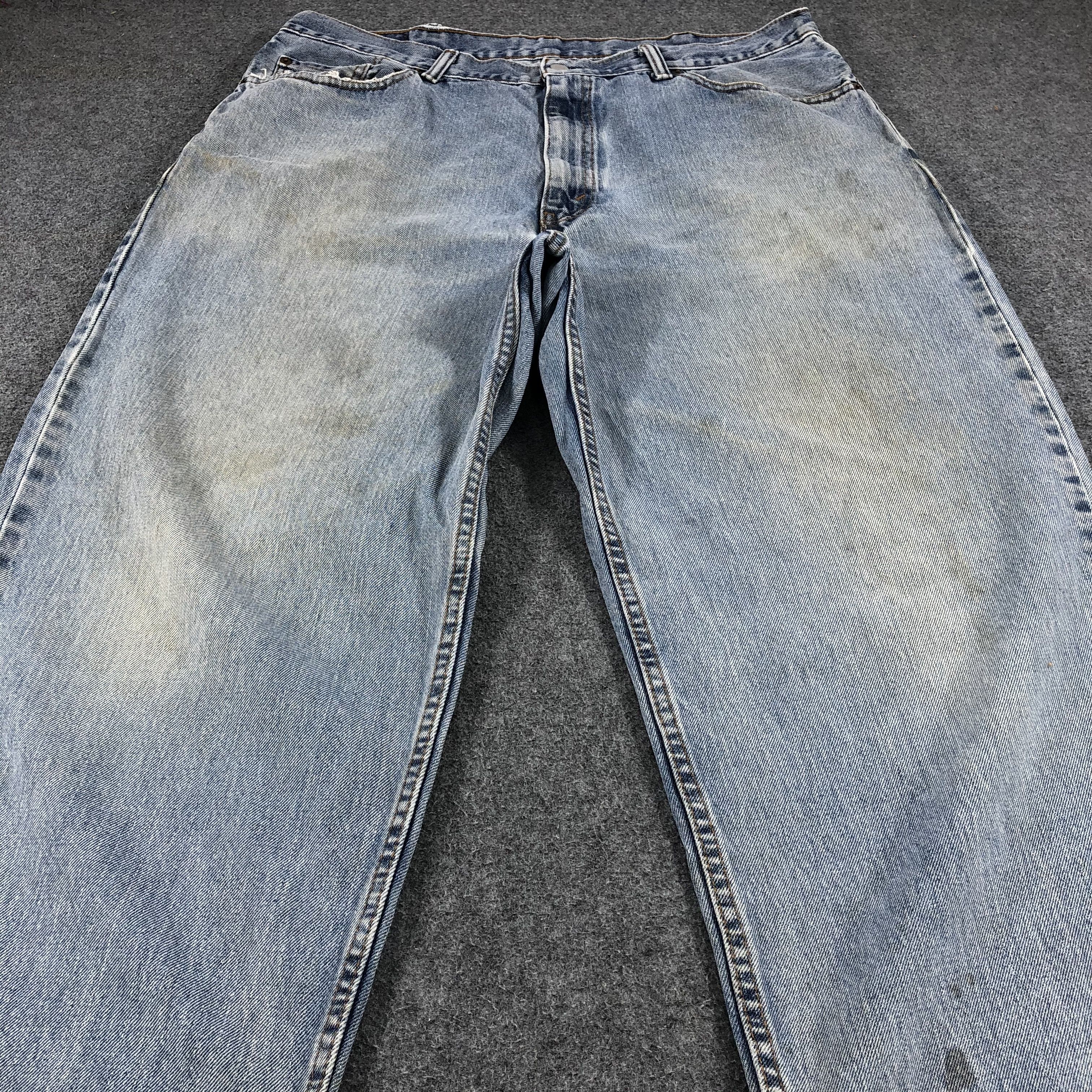 Levi's Dirty Wash Vintage Levis 550 Jeans Distressed Denim-J923 Size US 39 - 3 Thumbnail