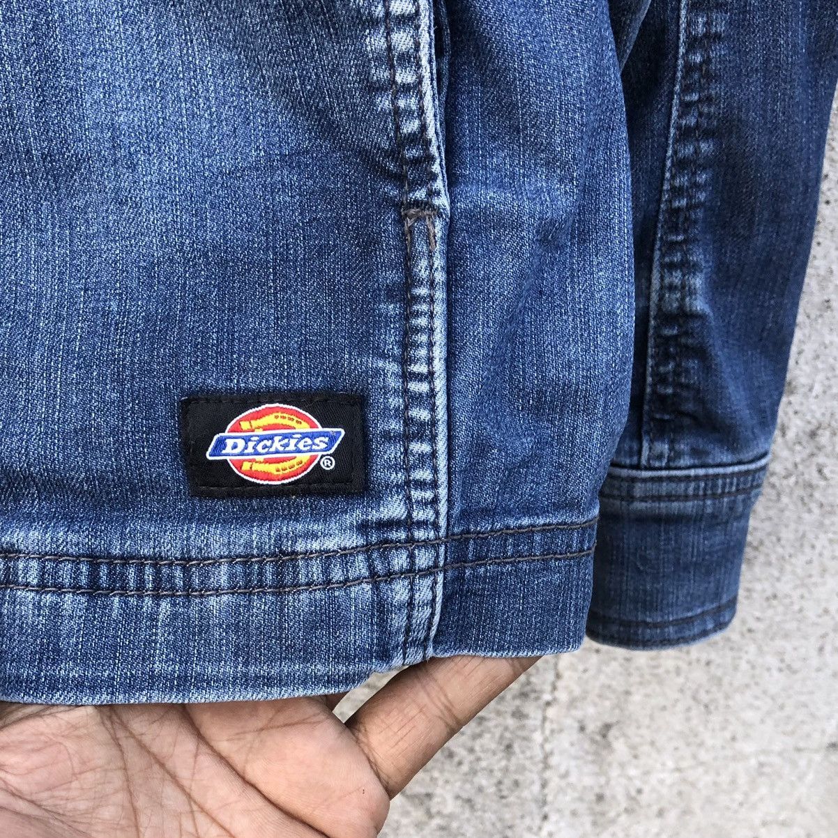 Dickies Dickies Stretch Silky Denim Work / Bikers Jacket Size US L / EU 52-54 / 3 - 8 Thumbnail