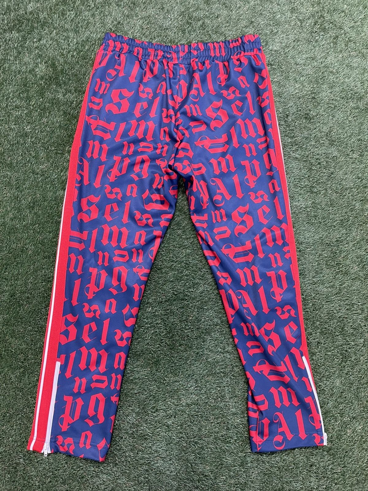 Palm Angels Size XXL - Palm Angels Monogram Sweatpants Red/Blue Size US 38 / EU 54 - 9 Thumbnail
